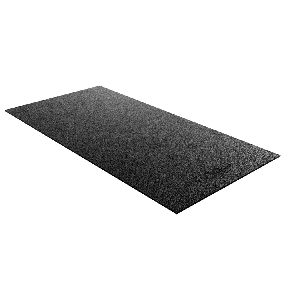 Bike Mat Compatible with Peloton Bike,Elliptical,Treadmill Mat, 6mm Thick, Under Exercise Bike Trainer Pad for Indoor Stationary Spin Bike Gym Equipment Hardwood Floor Carpet Protector
