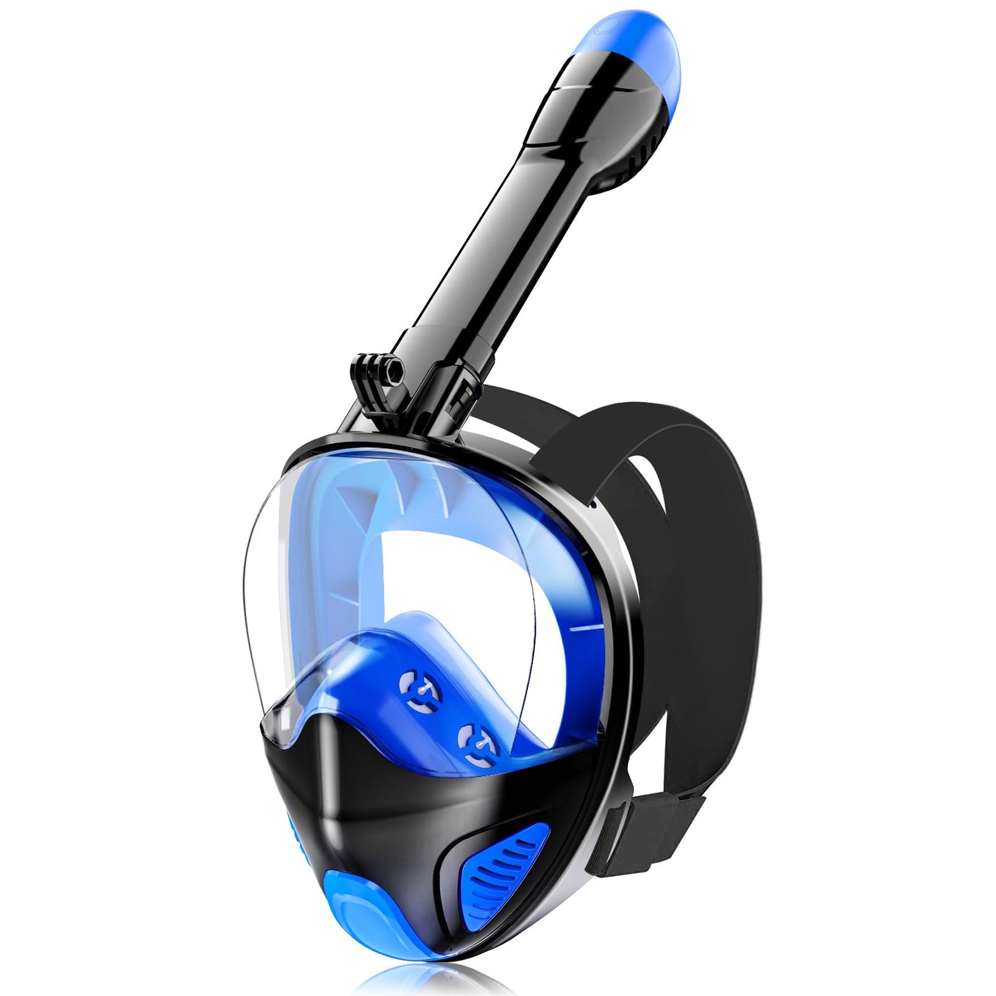 Full Face Snorkel Mask for Adults Teen, Snorkeling Gear with Detachable Camera Mount,Panoramic 180ยฐ View, Anti-Fog Anti-Leak Snorkling Set for Man and Women