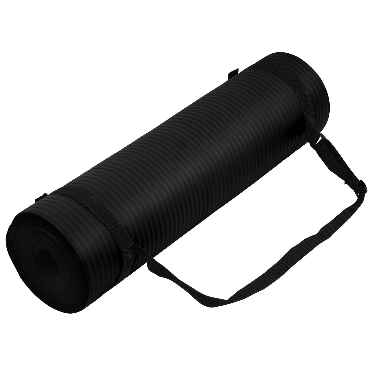 Yoga Mat, 1/2-Inch Extra Thick High Density Exercise Mat, Anti-Tear Exercise Yoga Mat with Carrying Strap, Suitable for Various Yoga Exercises