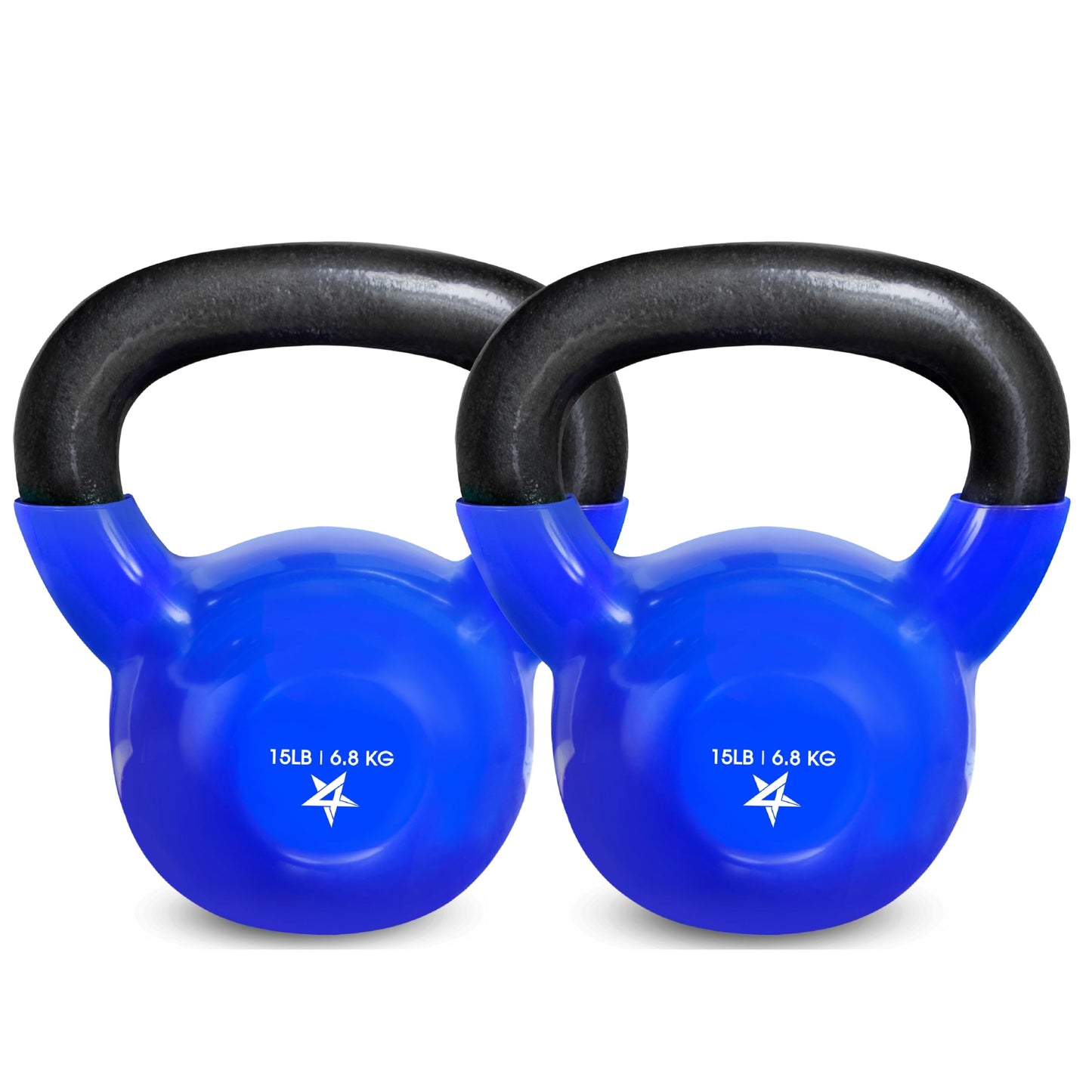 Yes4All 5-65lbs Kettlebells Vinyl Coated Cast Iron for Dumbbell Weights Exercises, Gym, Fitness, Full Body Workout Equipment Push up, Grip and Strength Training