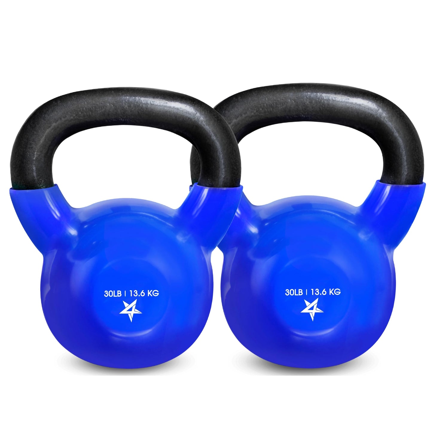 Yes4All 5-65lbs Kettlebells Vinyl Coated Cast Iron for Dumbbell Weights Exercises, Gym, Fitness, Full Body Workout Equipment Push up, Grip and Strength Training