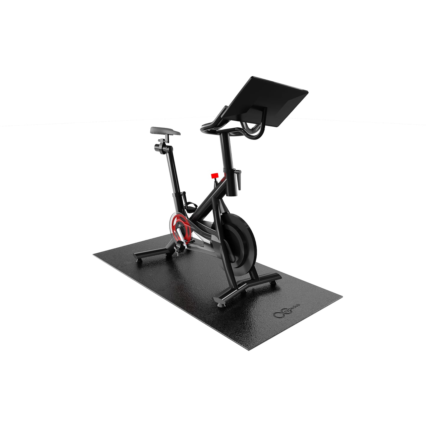 Bike Mat Compatible with Peloton Bike,Elliptical,Treadmill Mat, 6mm Thick, Under Exercise Bike Trainer Pad for Indoor Stationary Spin Bike Gym Equipment Hardwood Floor Carpet Protector