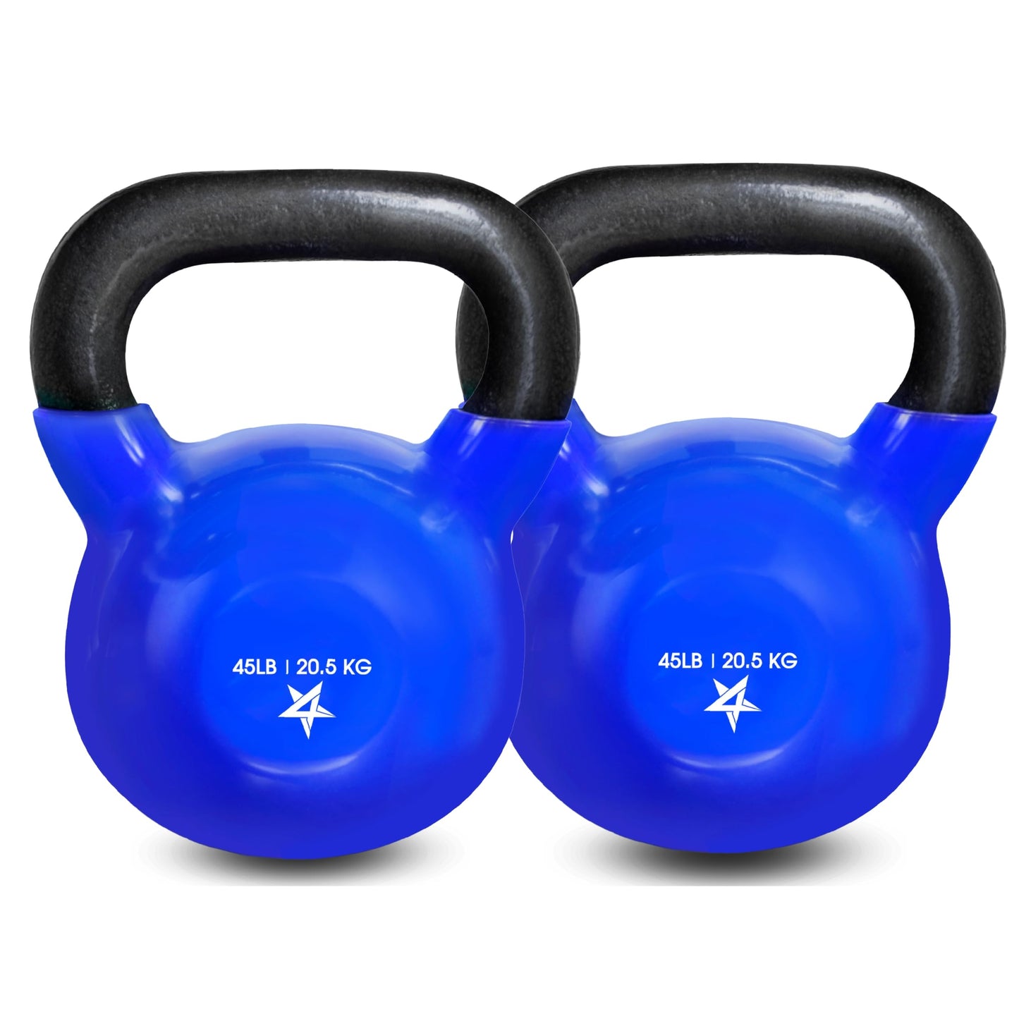 Yes4All 5-65lbs Kettlebells Vinyl Coated Cast Iron for Dumbbell Weights Exercises, Gym, Fitness, Full Body Workout Equipment Push up, Grip and Strength Training