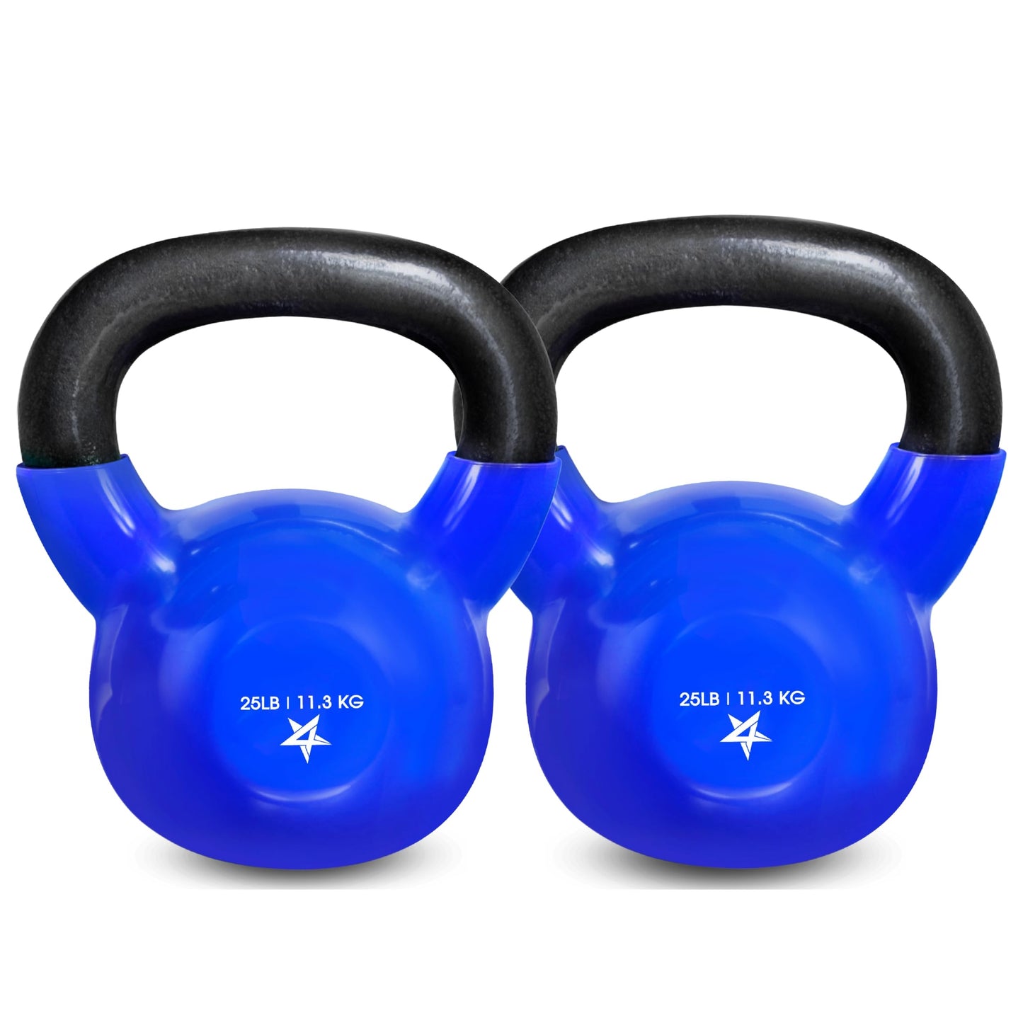 Yes4All 5-65lbs Kettlebells Vinyl Coated Cast Iron for Dumbbell Weights Exercises, Gym, Fitness, Full Body Workout Equipment Push up, Grip and Strength Training