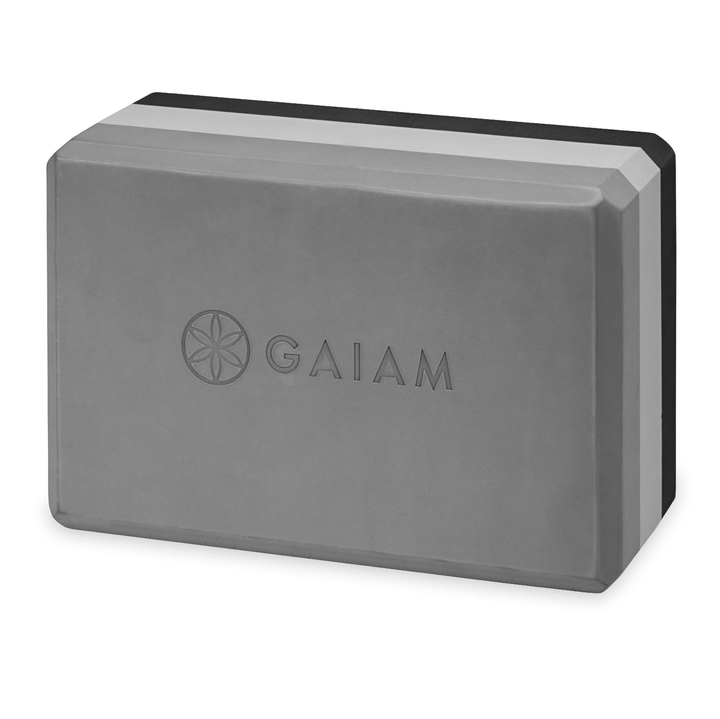 Gaiam Yoga Block - Supportive Latex-Free Eva Foam - Soft Non-Slip Surface with Beveled Edges for Yoga, Pilates, Meditation - Yoga Accessories for Stability, Balance, Deepen Stretches