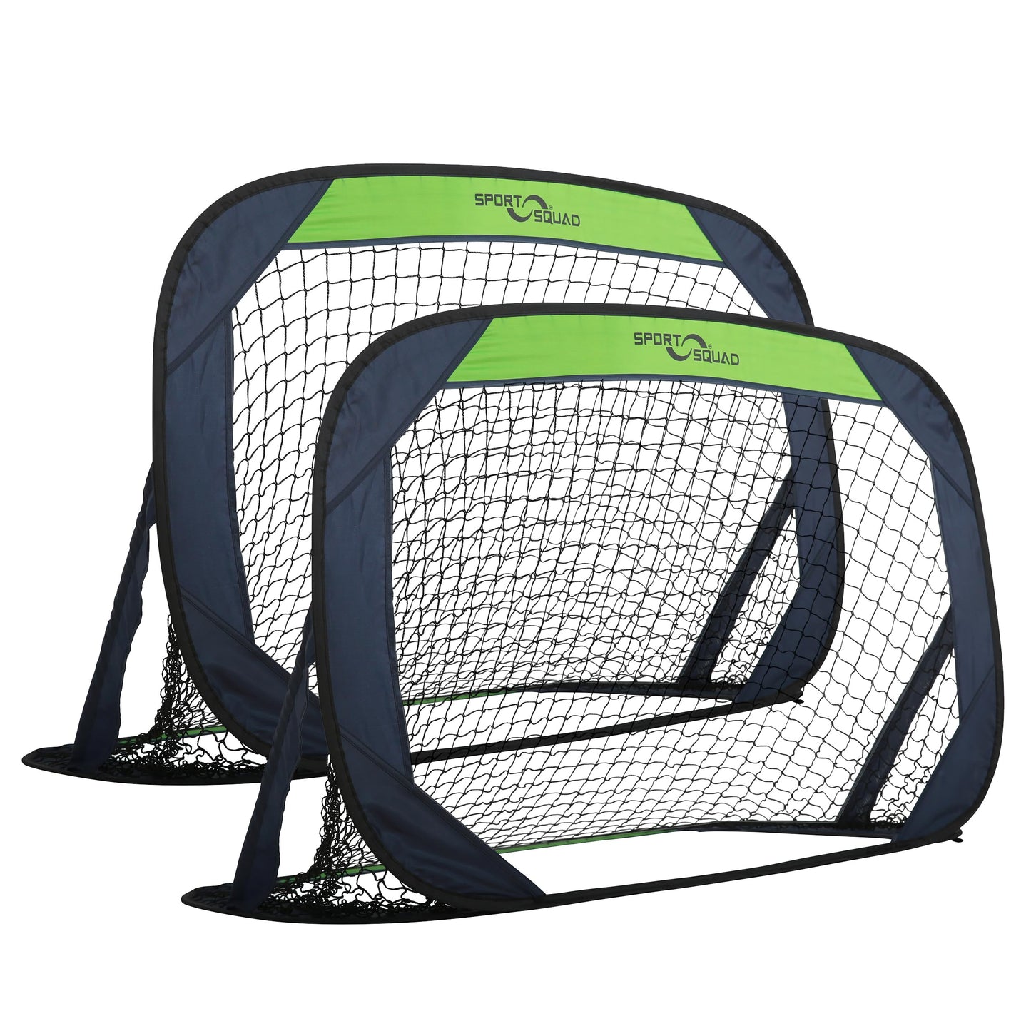 Sport Squad Portable Soccer Goal Net Set - Pop Up Training Soccer Goals for Backyard - Indoor or Outdoor Versions - Easy Assembly - Great for Kids and Adults