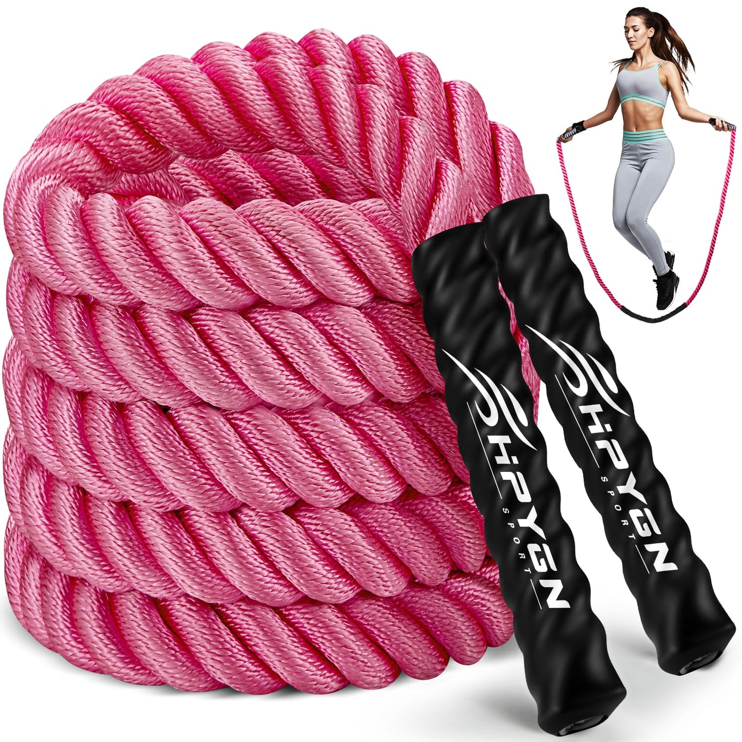 Jump Rope, Weighted Jump Ropes for Men women, 2.8lb 3.8lb 5lb Heavy Skipping Rope for Exercise, Adult Jumpropes for Home Workout, Improve Strength and Building Muscle,Total Body Workout Equipment