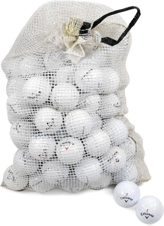 Callaway Assorted Models Recycled B/C Grade Golf Balls in Onion Mesh Bag (72-Piece), White