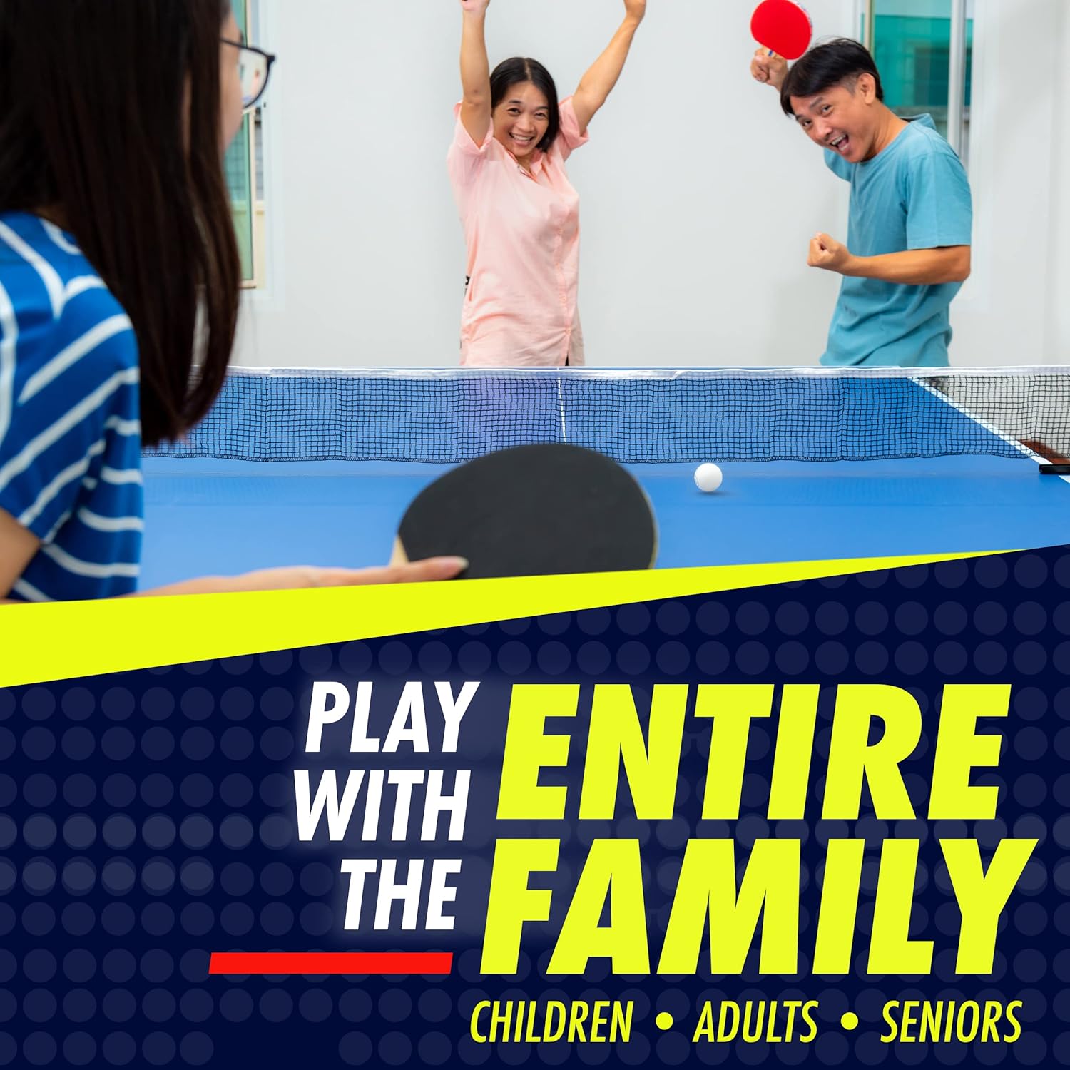 NIBIRU SPORT Professional Ping Pong Paddle Set - Table Tennis Paddles Set with Retractable Net, Balls, and Carry Bag/Storage Case - Table Tennis Equipment & Ping Pong Accessories