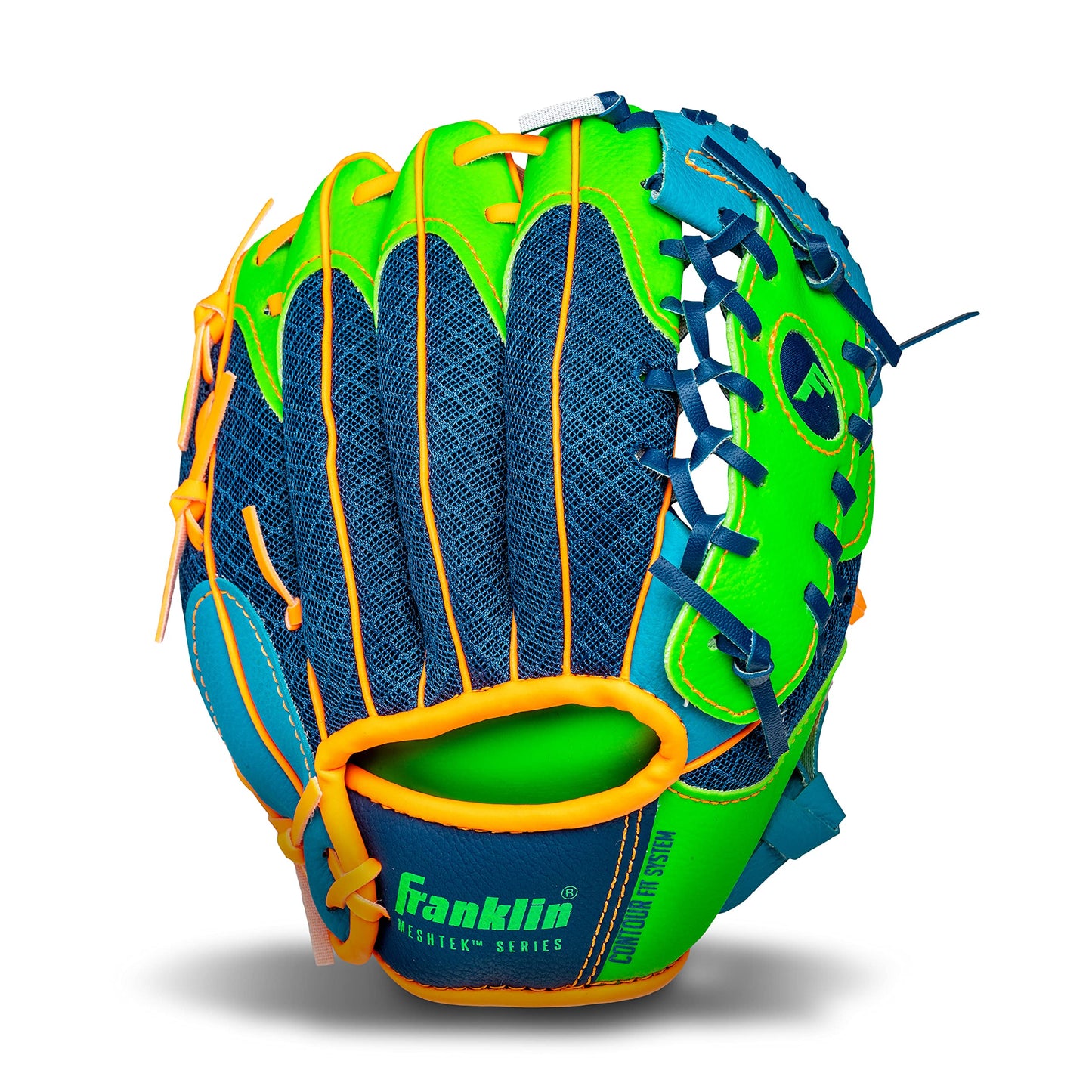 Franklin Sports Kids Baseball Glove + Ball Sets - Meshtek Youth Teeball Gloves for Kids + Toddlers - Left + Right Hand Throw Mitts + Glove Sets with Foam Balls - Boys + Girls Gloves - 9.5" Inch