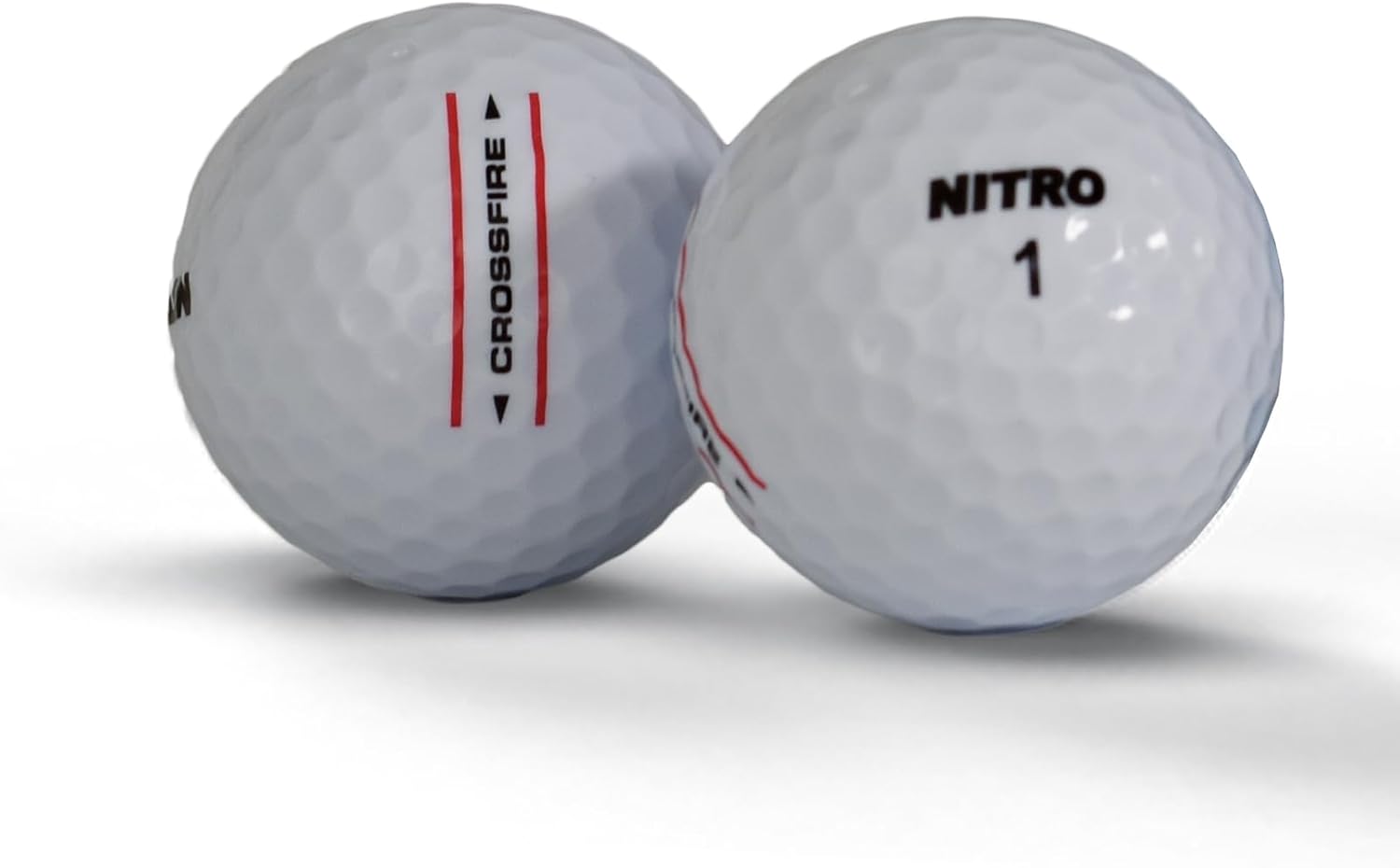 Nitro Golf Crossfire 45 Ball Pack Golf Balls, White