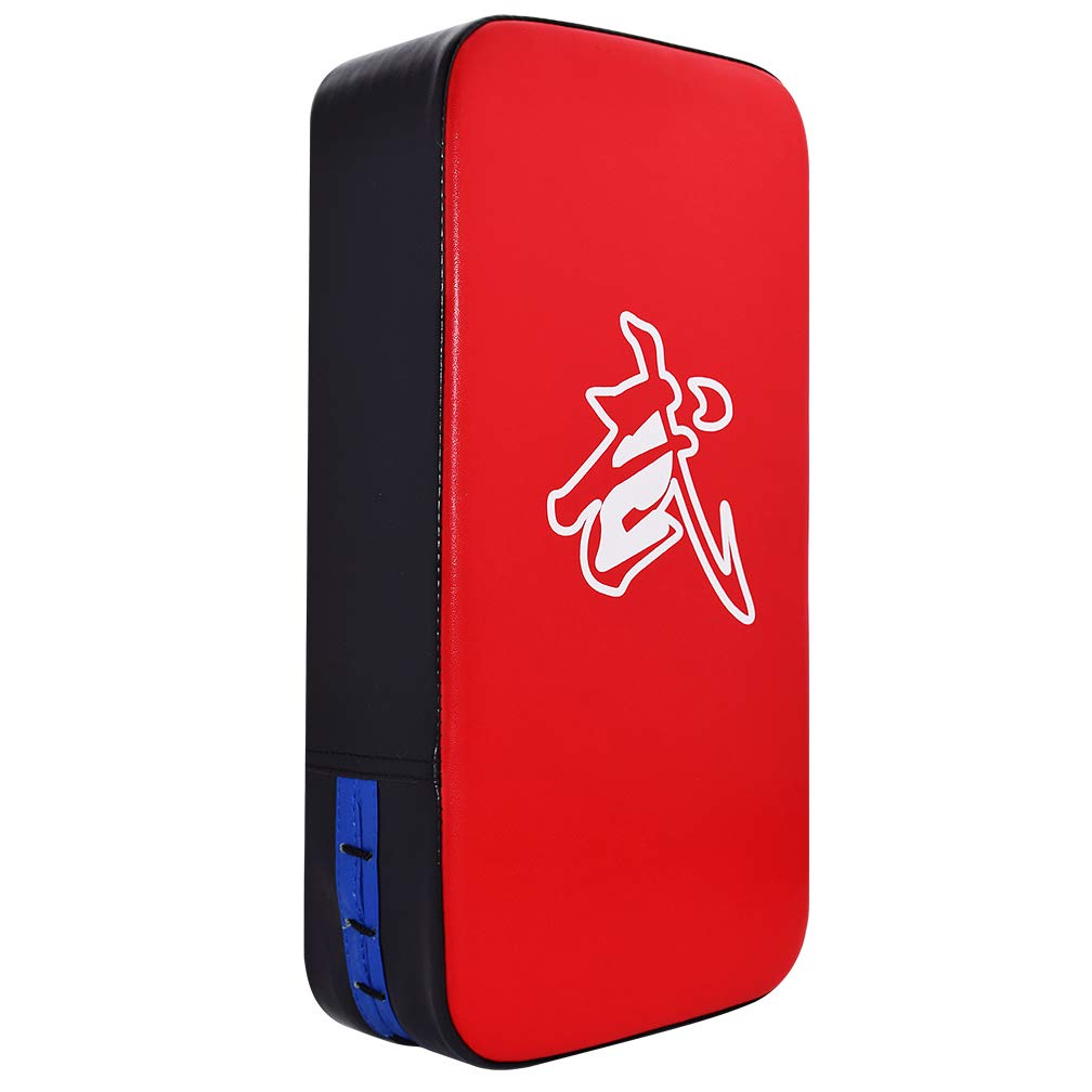 TLBTEK Taekwondo Kick Shield - Muay Thai MMA Karate Kickboxing Training Pads - Curved Leather Strike Shield