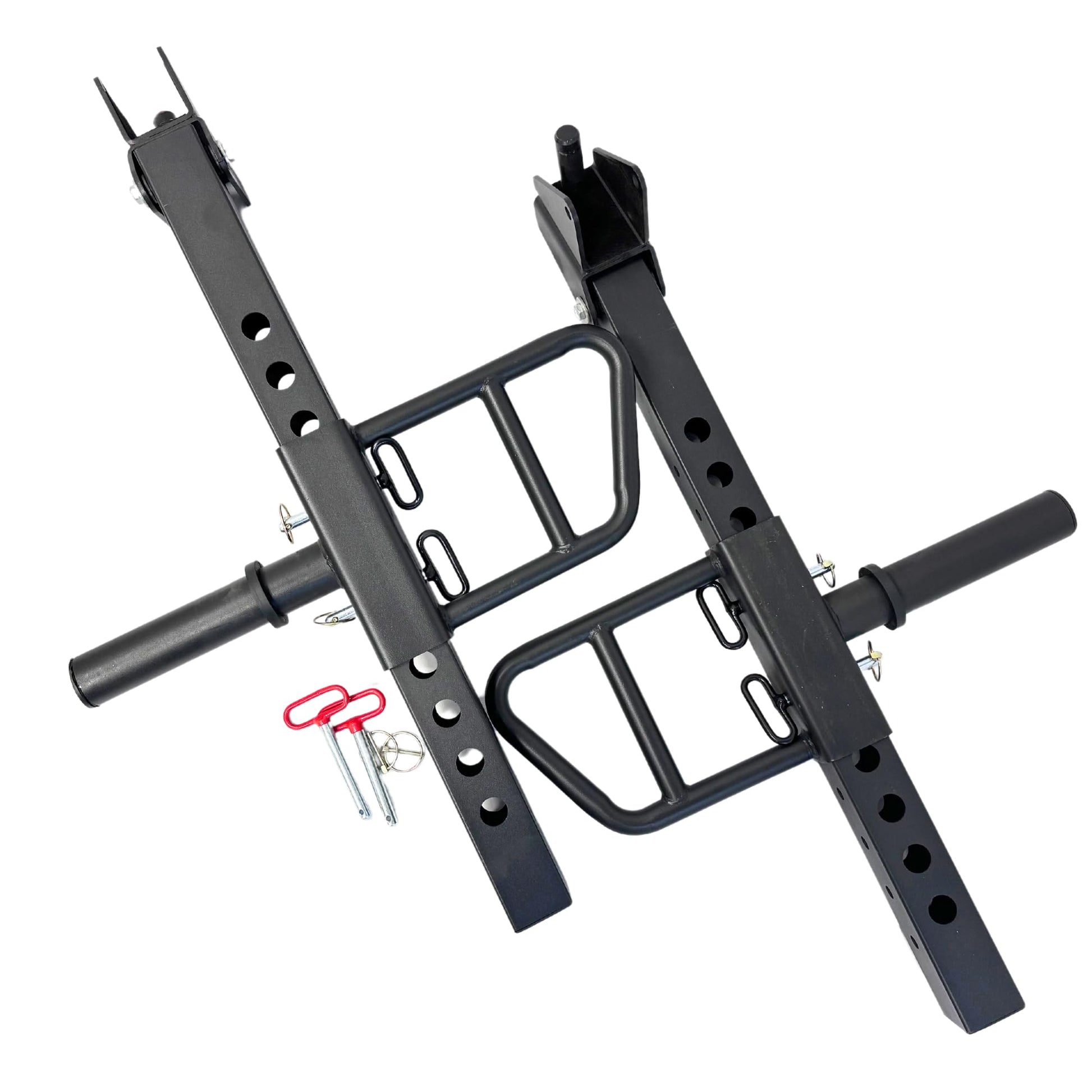 HulkFit 2.3-inch x 2.3-inch Pro Series Power Cage Squat Rack Attachments Accessories for Home Gym Strength Training Exercise Equipment | Bench Press, Squats, and Deadlifts