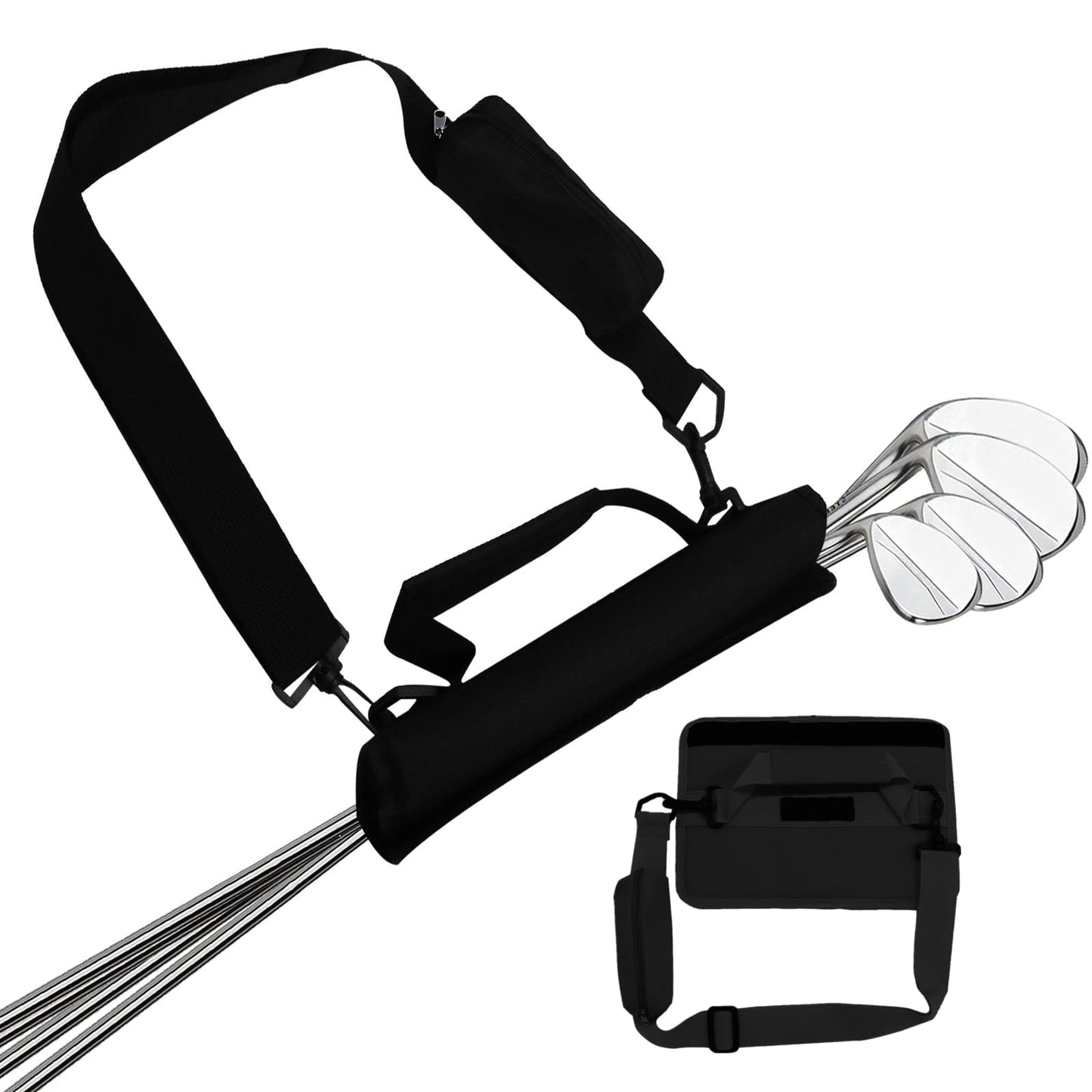 FINGER TEN Golf Club Bag Mini Lightweight for Men Women Ladies Kids with/Without Ball Pouch Pack, Portable for Driving Range Carrier Course Training Case