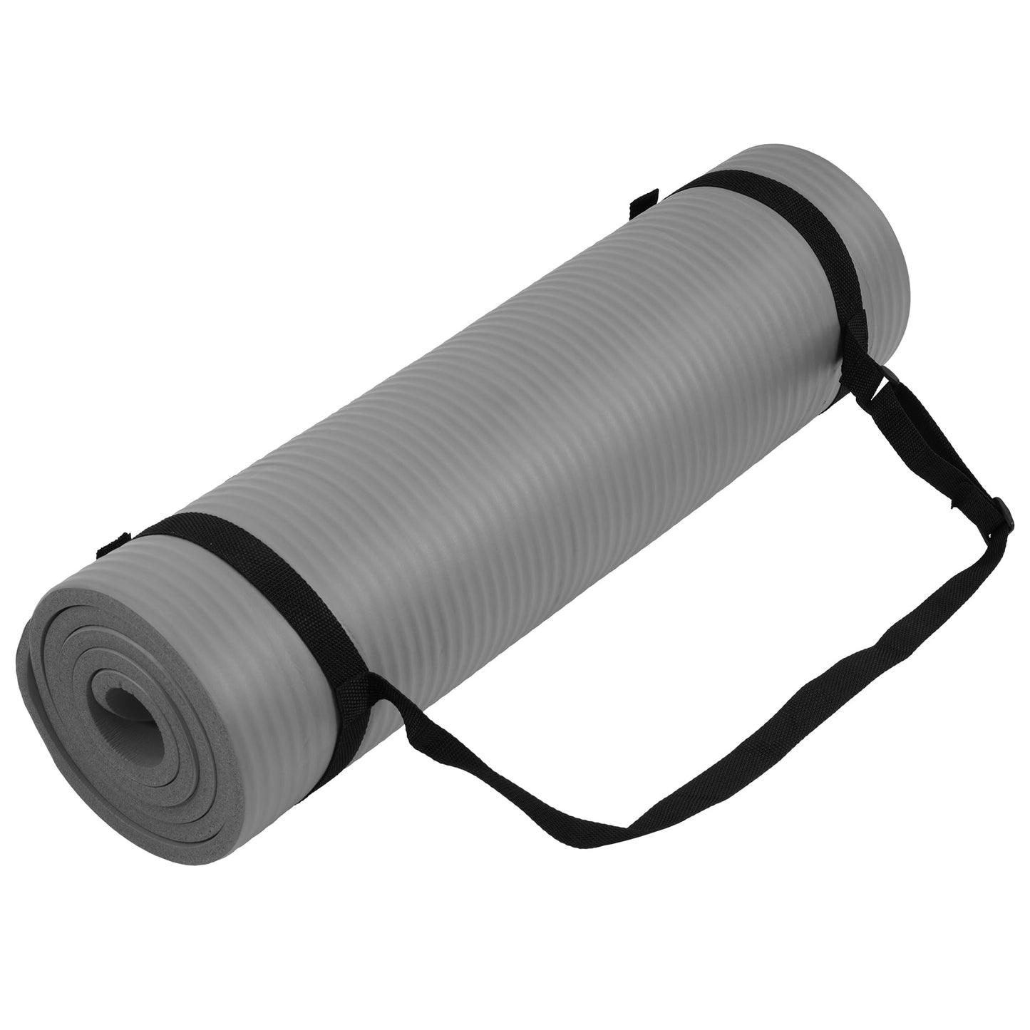 Yoga Mat, 1/2-Inch Extra Thick High Density Exercise Mat, Anti-Tear Exercise Yoga Mat with Carrying Strap, Suitable for Various Yoga Exercises