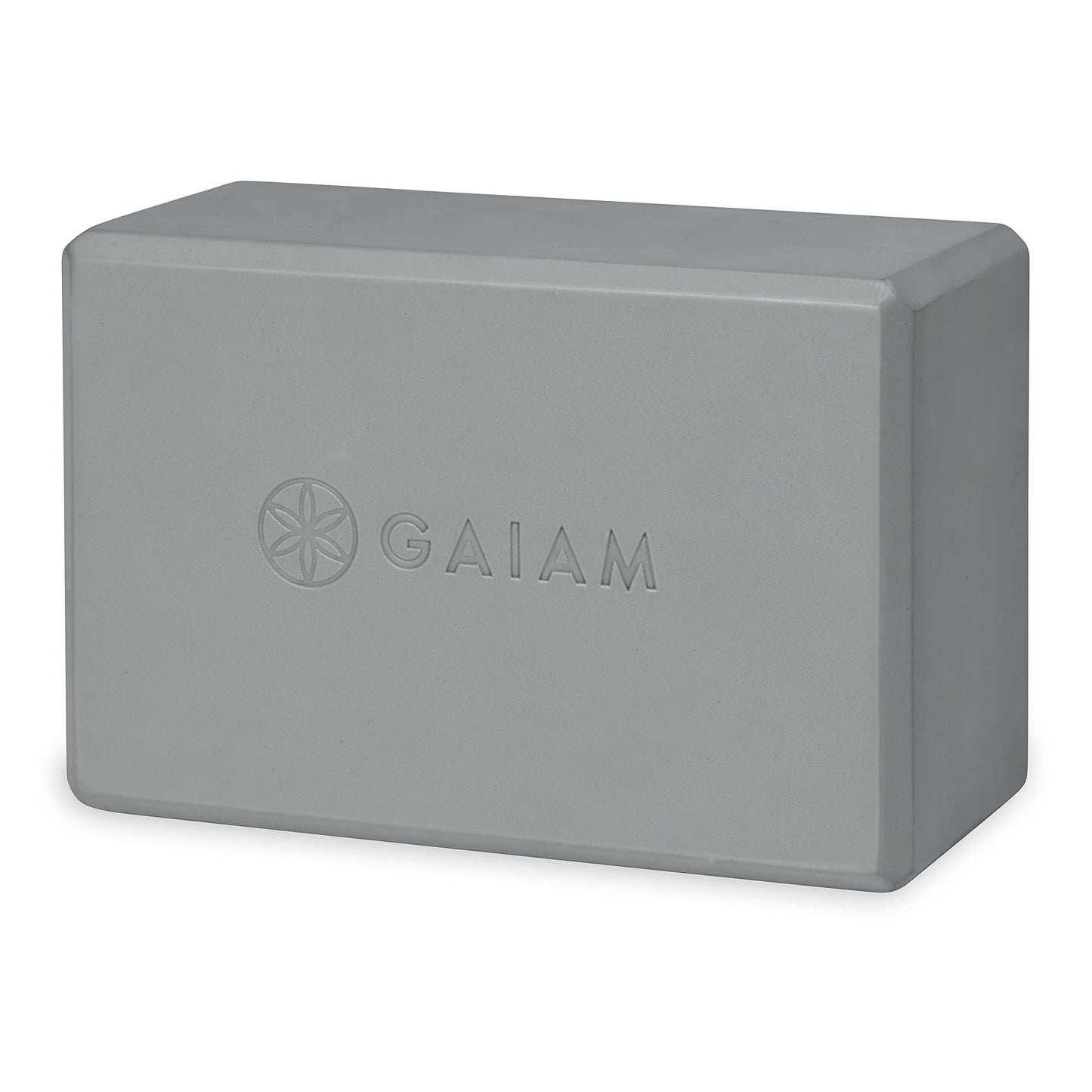 Gaiam Yoga Block - Supportive Latex-Free Eva Foam - Soft Non-Slip Surface with Beveled Edges for Yoga, Pilates, Meditation - Yoga Accessories for Stability, Balance, Deepen Stretches