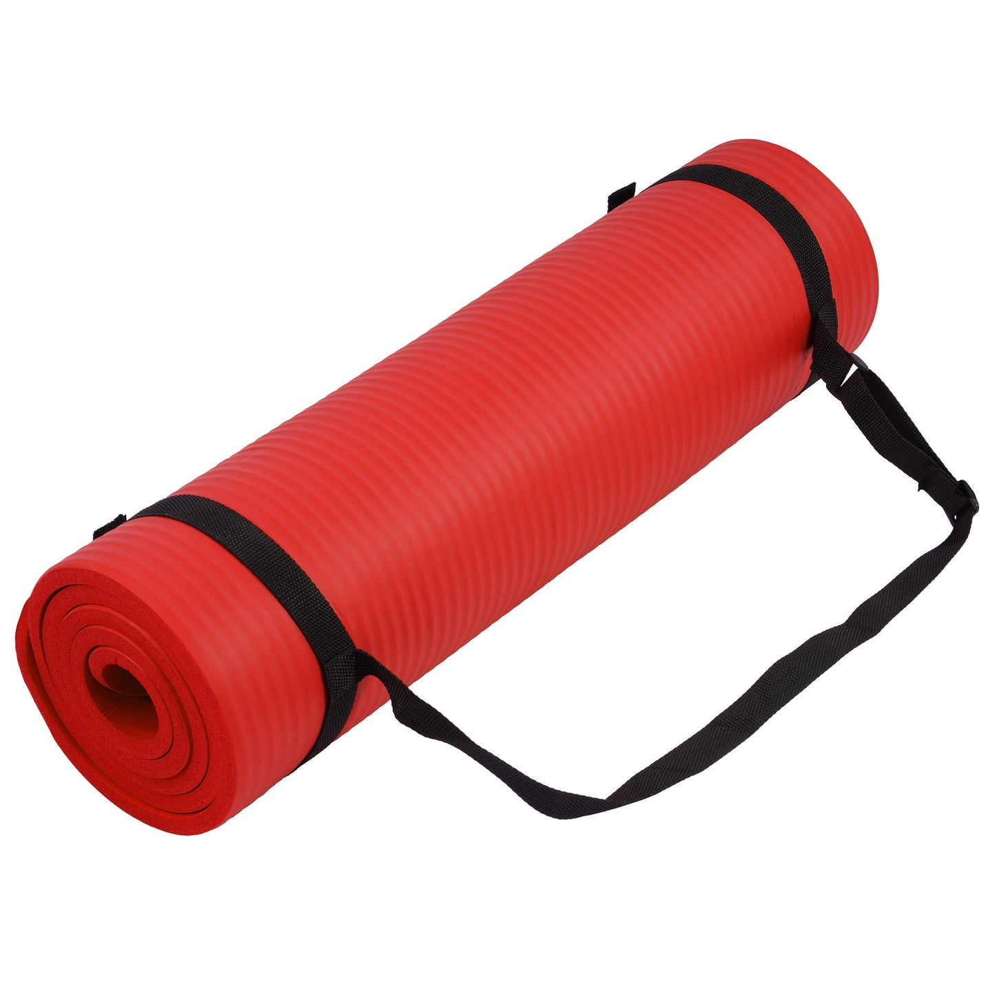 Yoga Mat, 1/2-Inch Extra Thick High Density Exercise Mat, Anti-Tear Exercise Yoga Mat with Carrying Strap, Suitable for Various Yoga Exercises