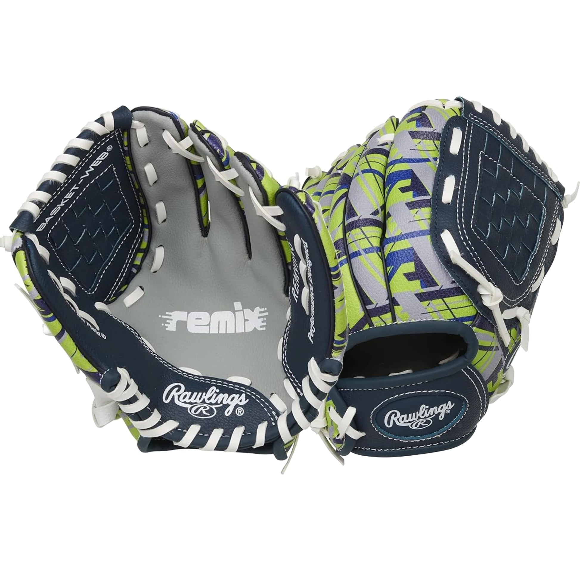 Rawlings | Remix T-Ball & Youth Baseball/Softball Glove | Sizes 9" - 10.5"