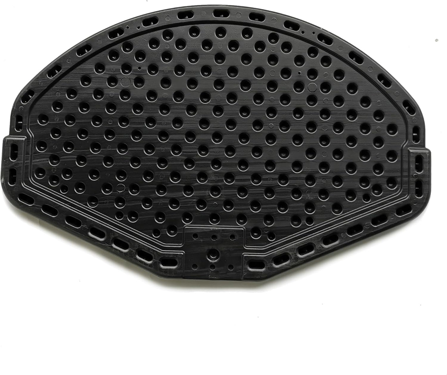 Basketball Backboard Replacement, 2 Holes Backboard for Basketball Hoop for 16ft Trampoline, 27.4in x 17.9inches Fan Shaped Back Board Replacement