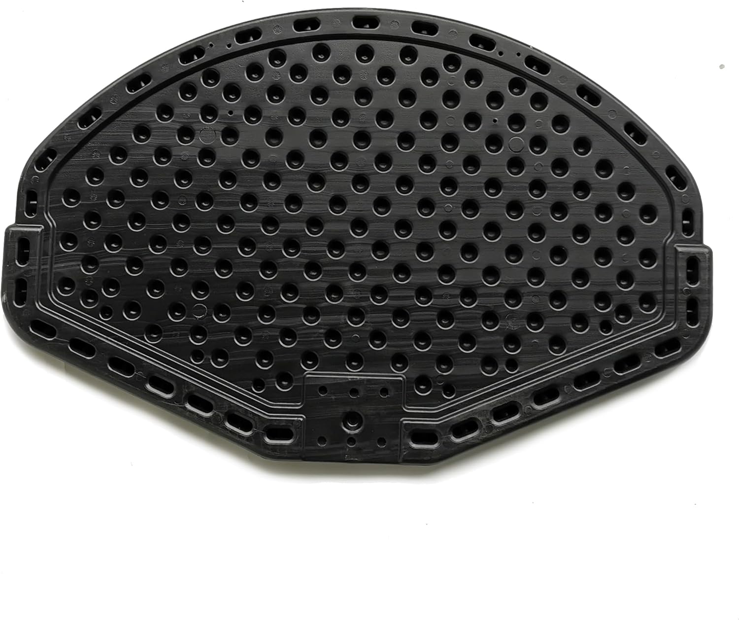 Basketball Backboard Replacement, 2 Holes Backboard for Basketball Hoop for 16ft Trampoline, 27.4in x 17.9inches Fan Shaped Back Board Replacement