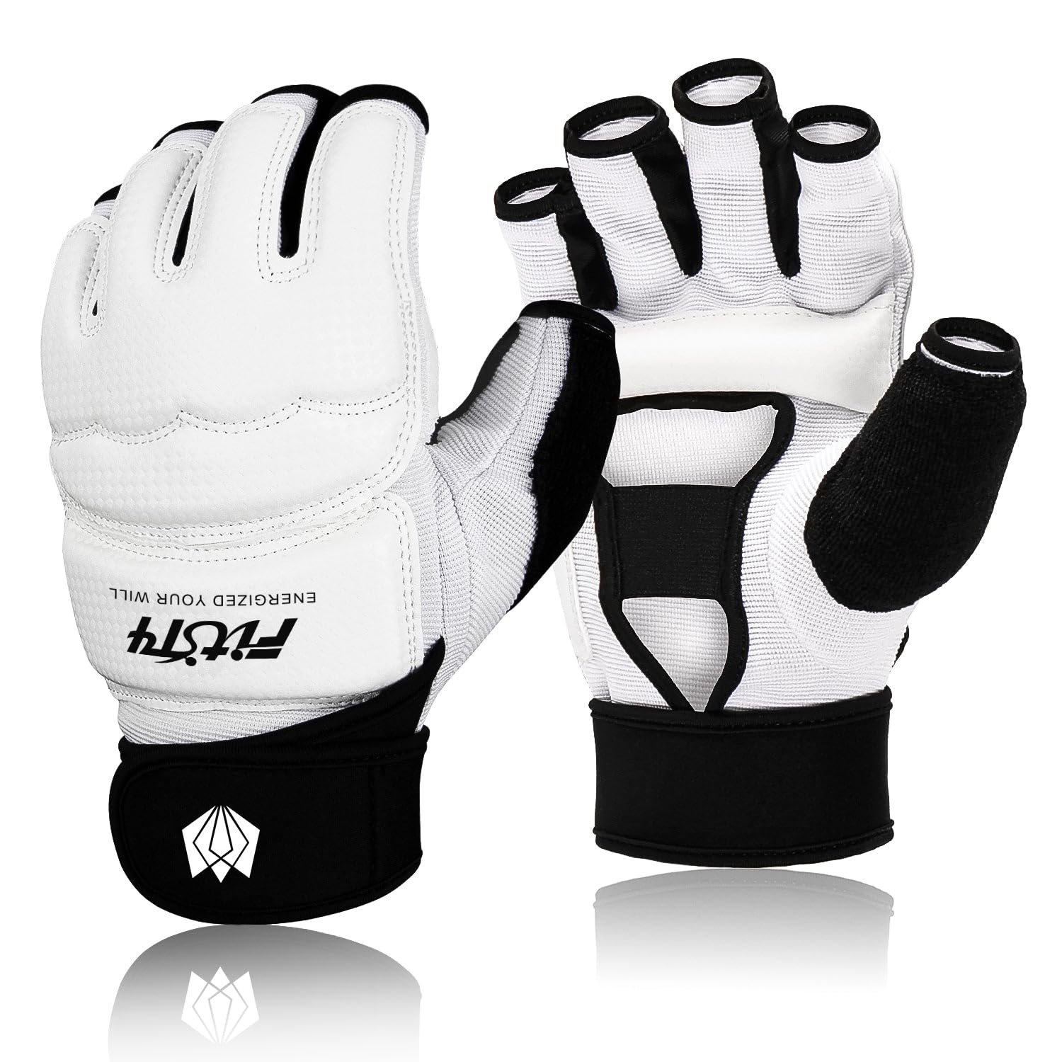 FitsT4 Sports Half Mitts MMA UFC Training Boxing Punch Bag Martial Arts Gloves
