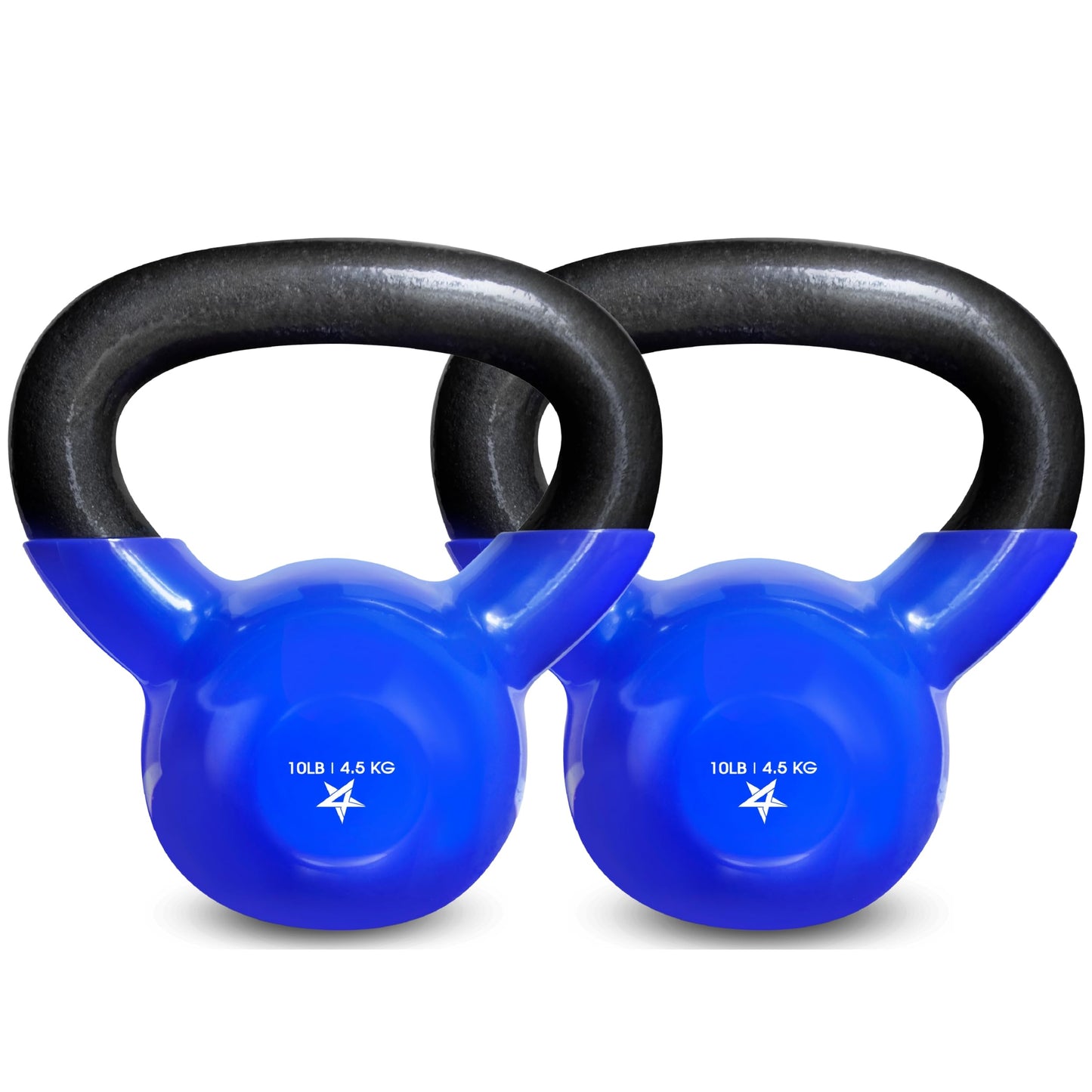 Yes4All 5-65lbs Kettlebells Vinyl Coated Cast Iron for Dumbbell Weights Exercises, Gym, Fitness, Full Body Workout Equipment Push up, Grip and Strength Training