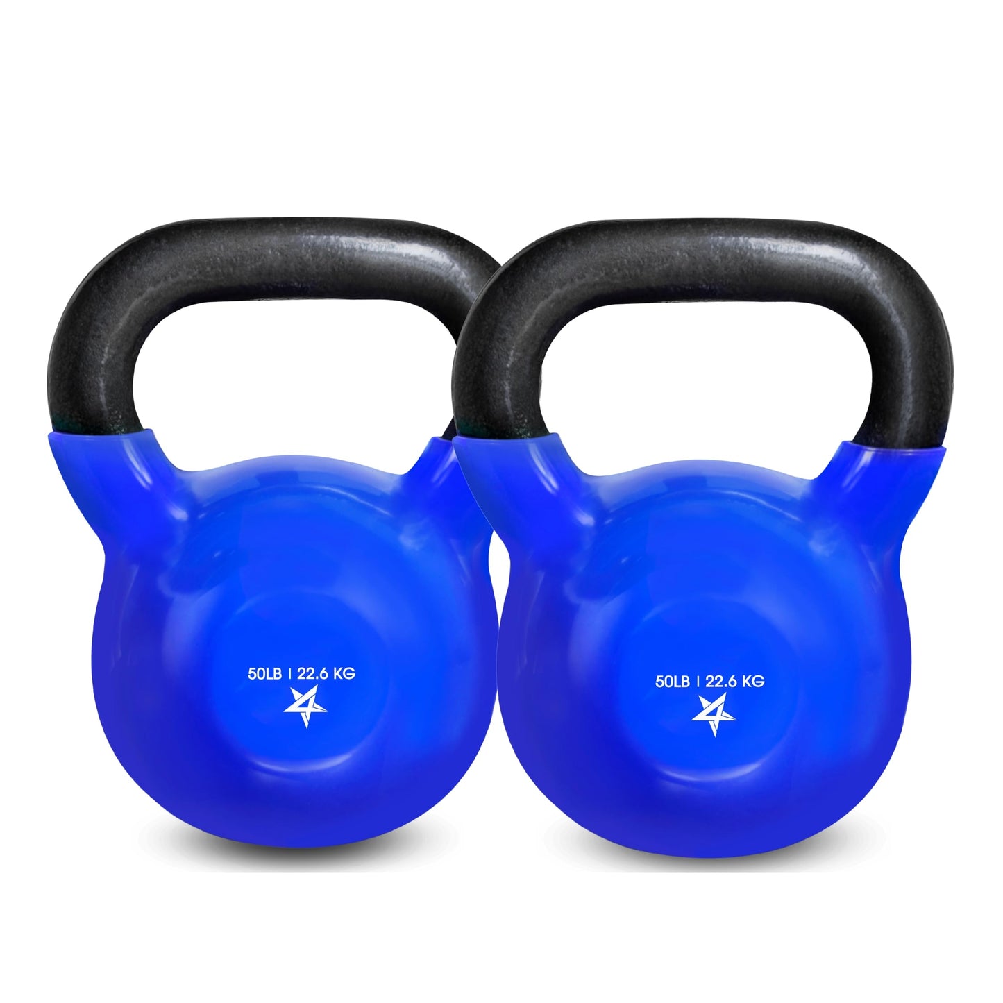 Yes4All 5-65lbs Kettlebells Vinyl Coated Cast Iron for Dumbbell Weights Exercises, Gym, Fitness, Full Body Workout Equipment Push up, Grip and Strength Training