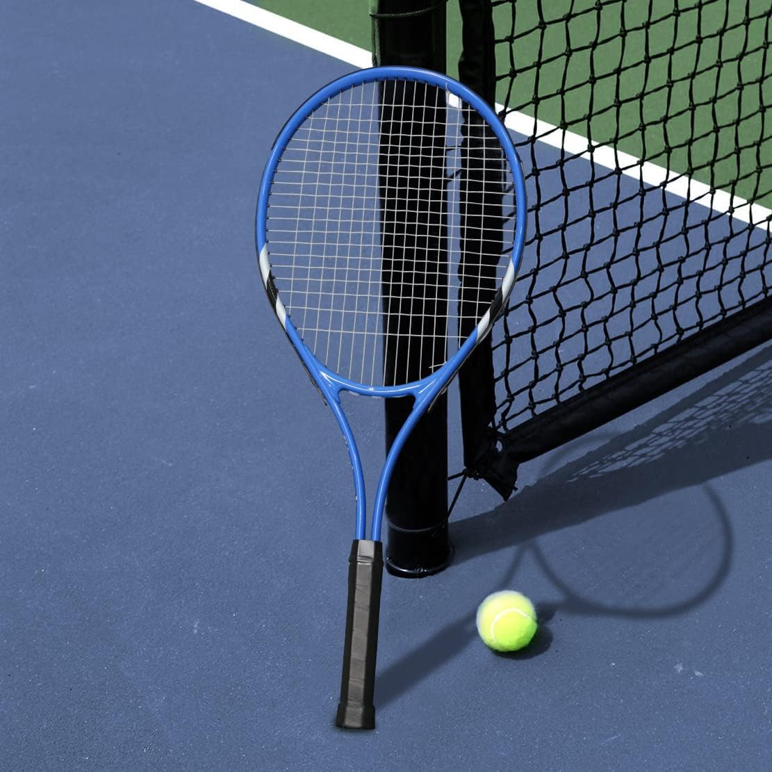 Tennis Rackets 2 Players Recreational for Beginners,Pre-Strung 27 Inch Light Adult Racquet Set for Women Men with Tennis Balls,Overgrips and Carry Bag