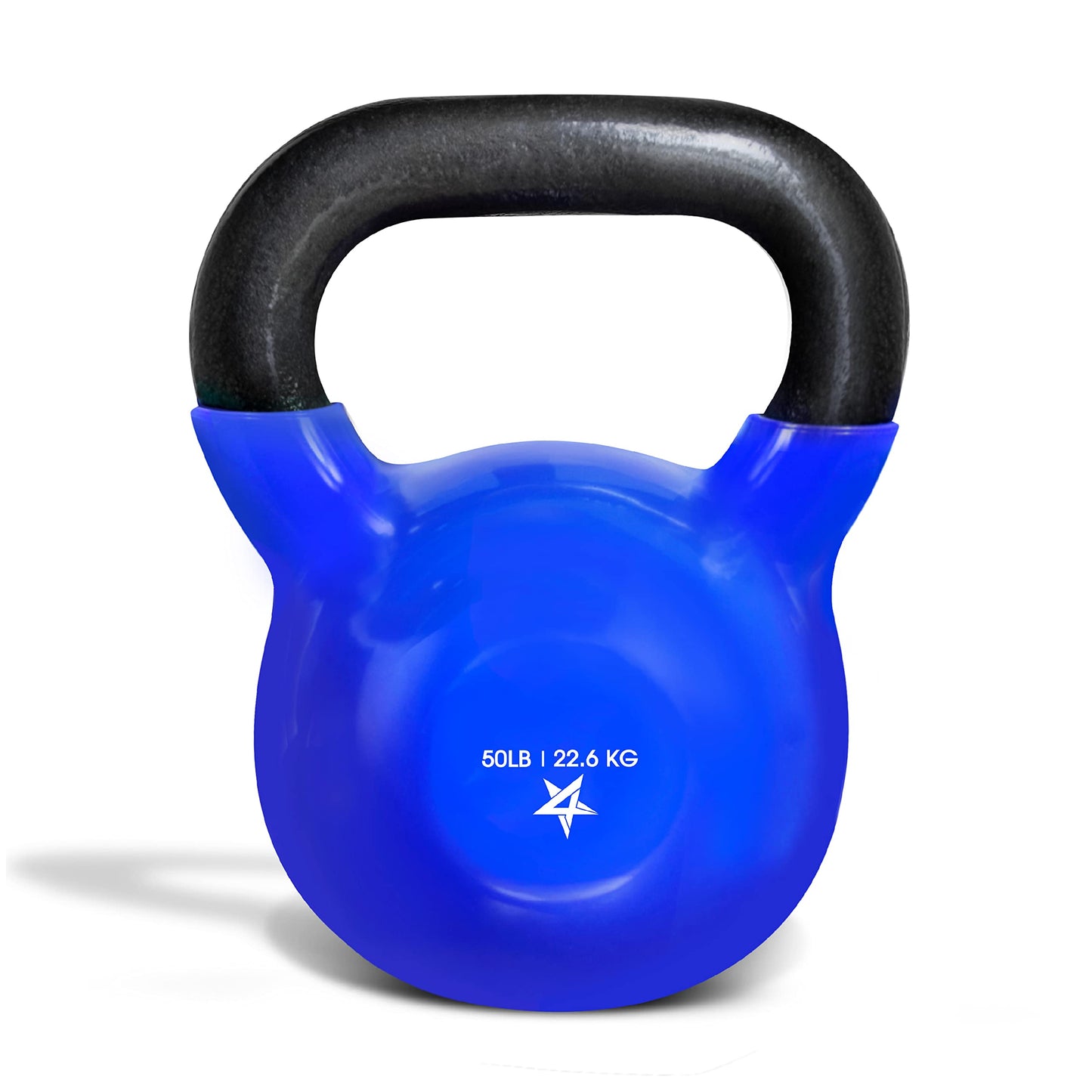 Yes4All 5-65lbs Kettlebells Vinyl Coated Cast Iron for Dumbbell Weights Exercises, Gym, Fitness, Full Body Workout Equipment Push up, Grip and Strength Training