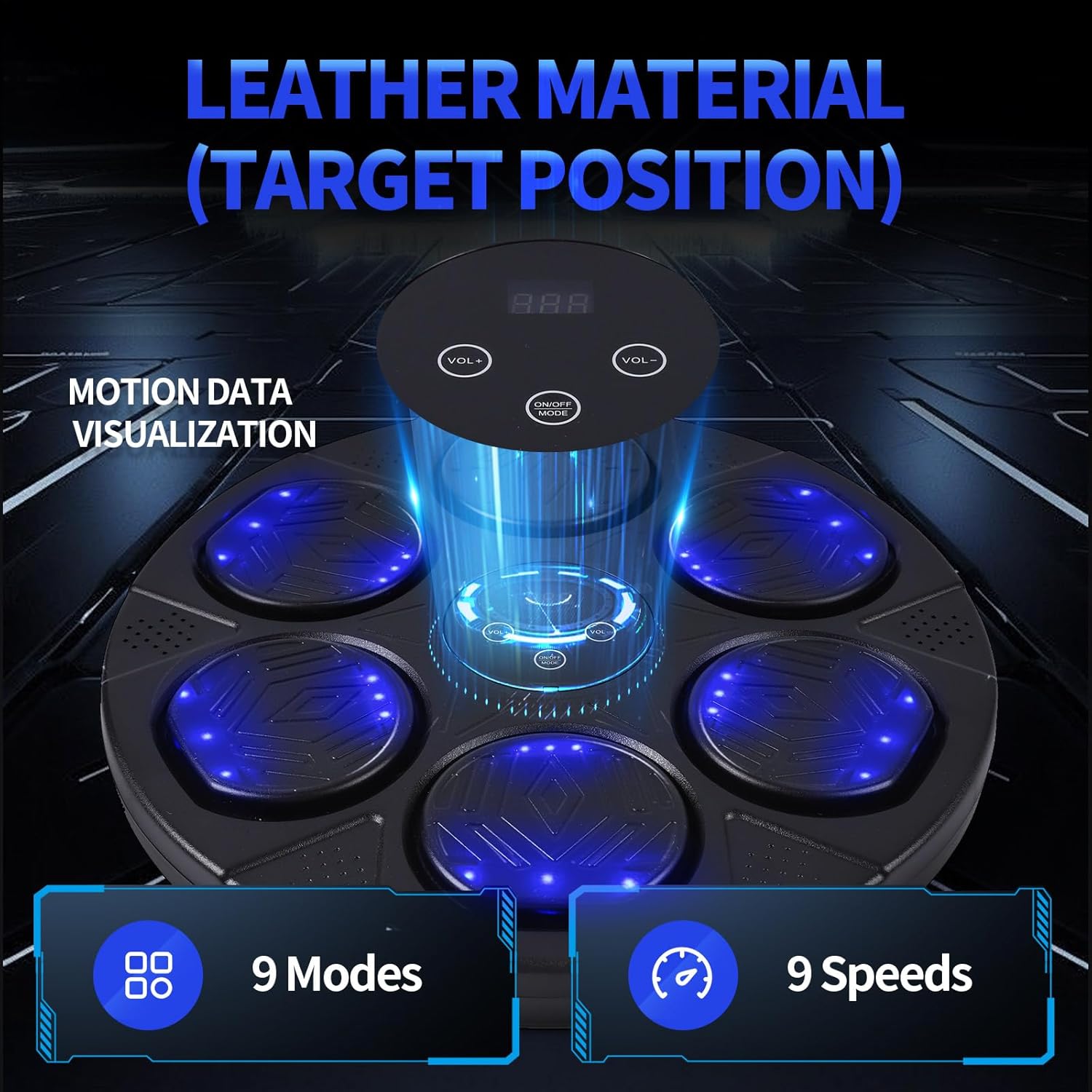 2025 Music Boxing Machine for Adults and Kids, Smart Bluetooth Punching Bag with Boxing Gloves, Boxing Wall Mount Machine, Boxing Target Training Equipment for Home, Office, Gym(Upgrade)