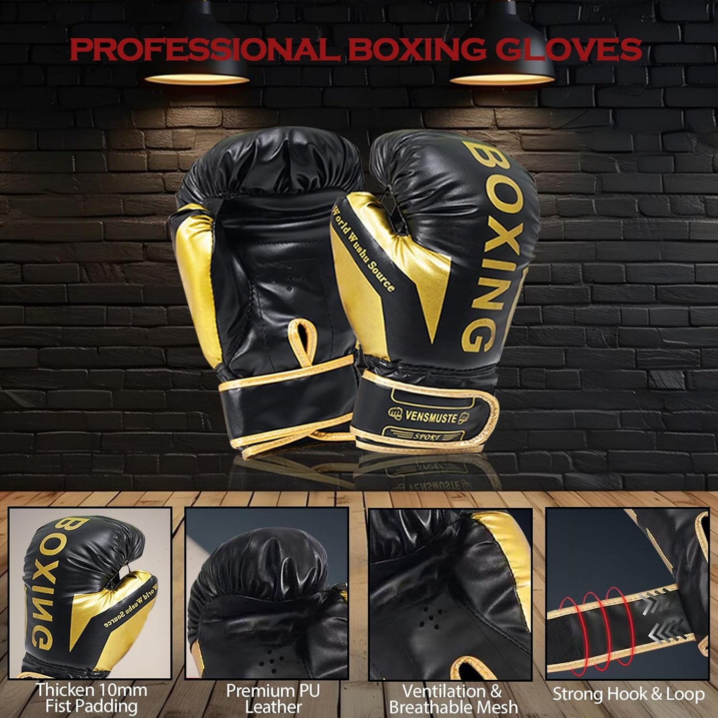 Punching Bag for Adults, 4ft Heavy Boxing Bag Set with 12oz Boxing Gloves, MMA Karate Kickboxing Boxing Home Gym Martial Art - Unfilled