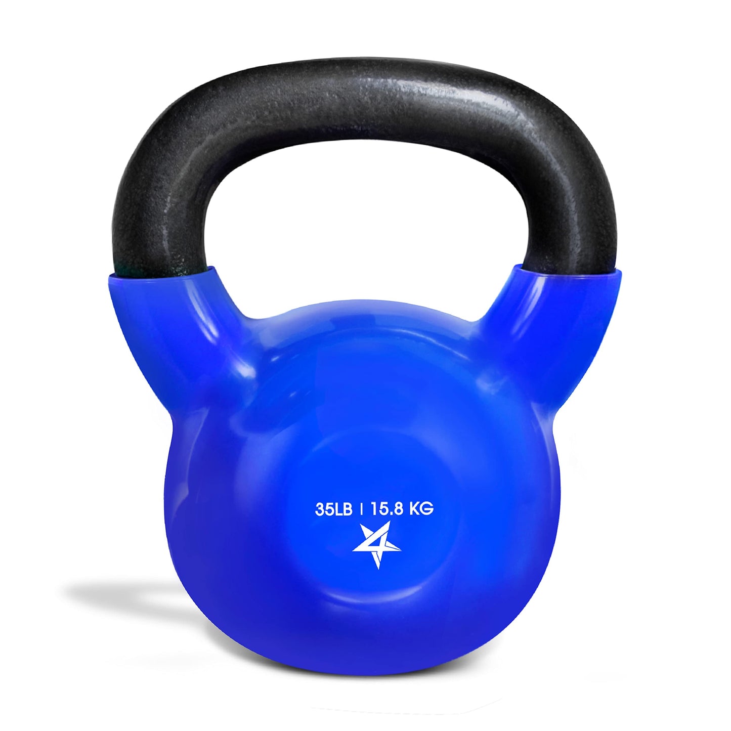 Yes4All 5-65lbs Kettlebells Vinyl Coated Cast Iron for Dumbbell Weights Exercises, Gym, Fitness, Full Body Workout Equipment Push up, Grip and Strength Training