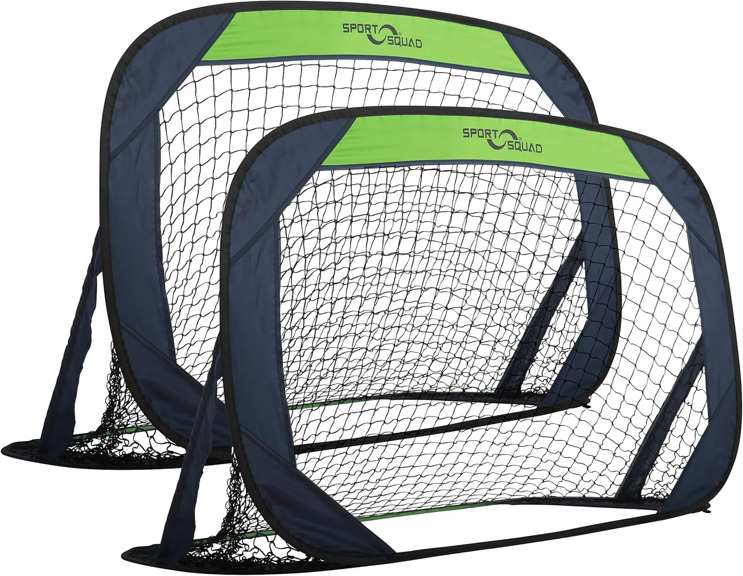 Sport Squad Portable Soccer Goal Net Set - Pop Up Training Soccer Goals for Backyard - Indoor or Outdoor Versions - Easy Assembly - Great for Kids and Adults