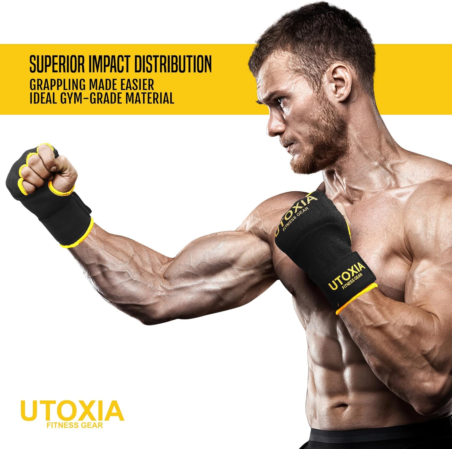 Boxing Hand Wraps Inner Gloves for Men & Women – Quick Gel Padded Boxing Wraps for Women & Hand Wraps for Boxing Gloves – Elasticated Boxing Wrap Wrist Straps for Knuckle Protection