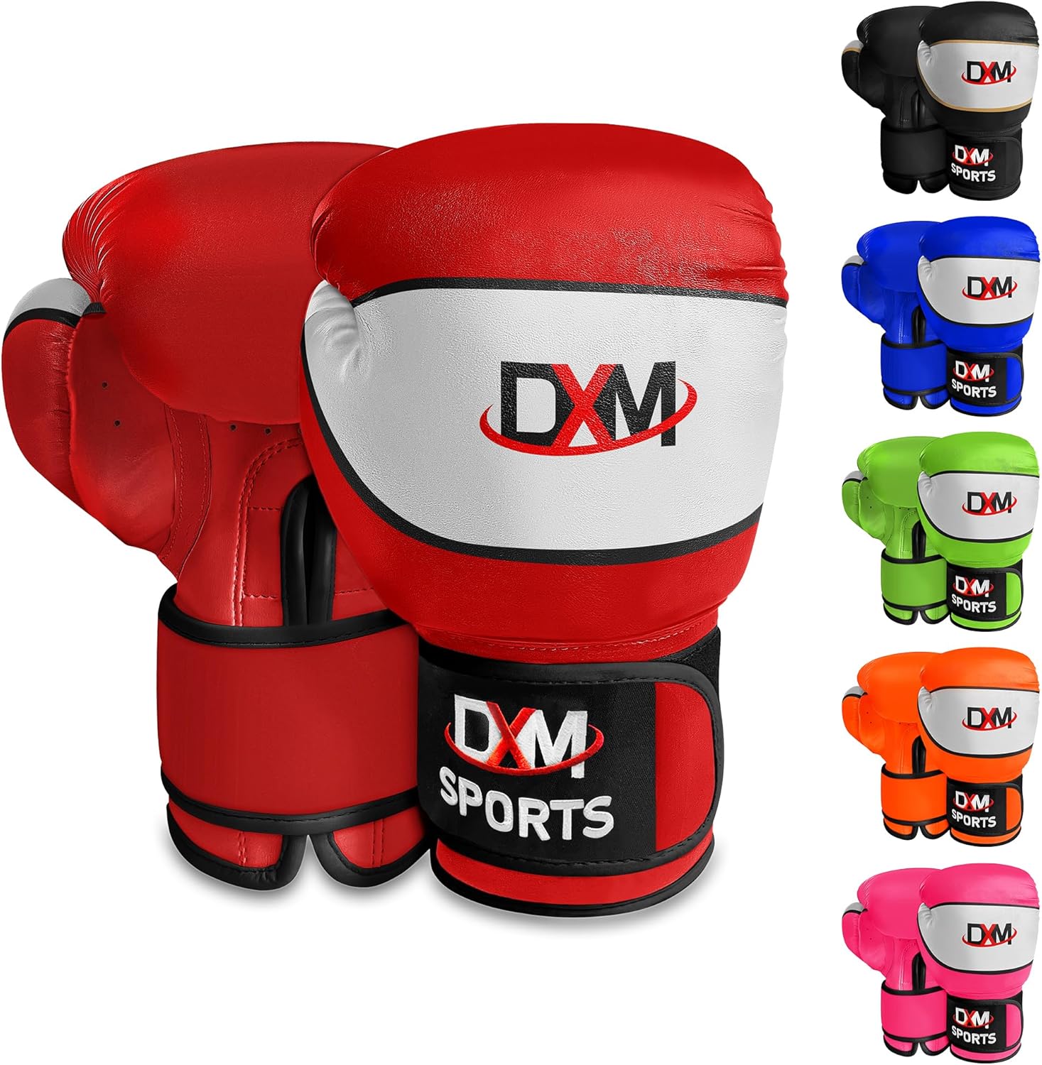 DXM SPORTS Kids Boxing Gloves – Youth Boxing Gloves for Safe Sparring & Training – Beginners Gloves for Punching Bag, Kickboxing and Muay Thai – Perfect Gloves for Kids & Children