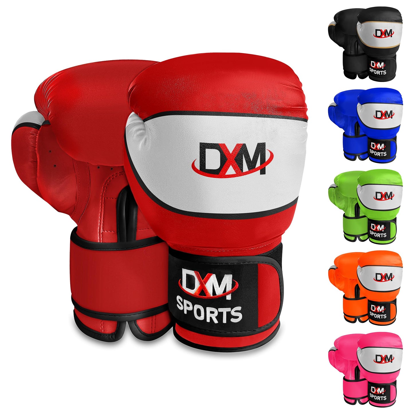 DXM SPORTS Kids Boxing Gloves – Youth Boxing Gloves for Safe Sparring & Training – Beginners Gloves for Punching Bag, Kickboxing and Muay Thai – Perfect Gloves for Kids & Children