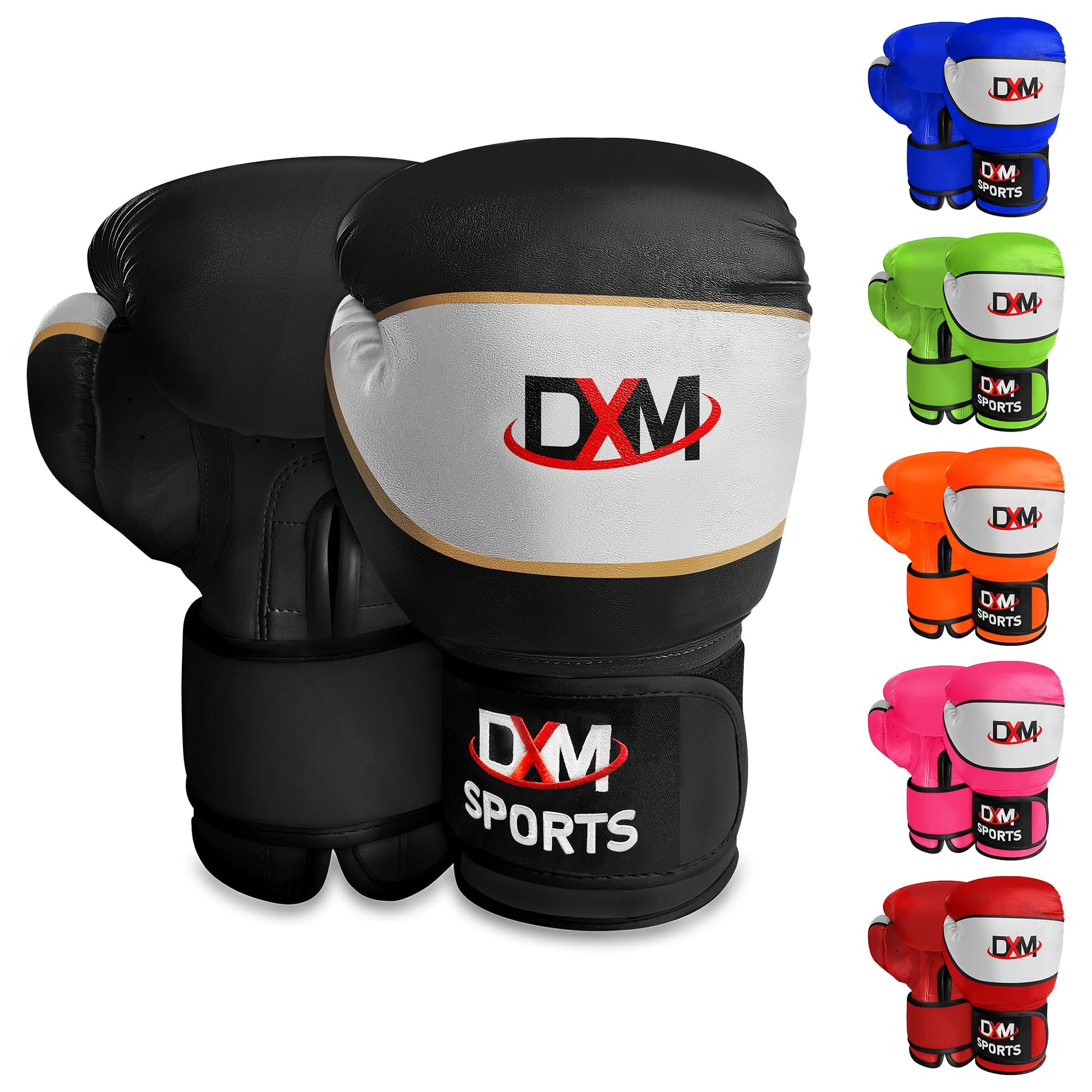 DXM SPORTS Kids Boxing Gloves – Youth Boxing Gloves for Safe Sparring & Training – Beginners Gloves for Punching Bag, Kickboxing and Muay Thai – Perfect Gloves for Kids & Children