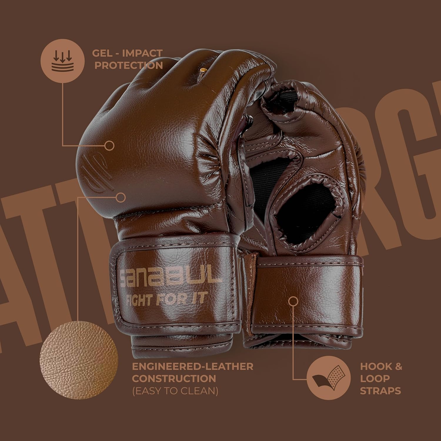 Sanabul Battle Forged 4oz MMA Gloves for Men & Women, Professional Fighting Boxing Muay Thai Kickboxing Gloves for Sparring Grappling and Training