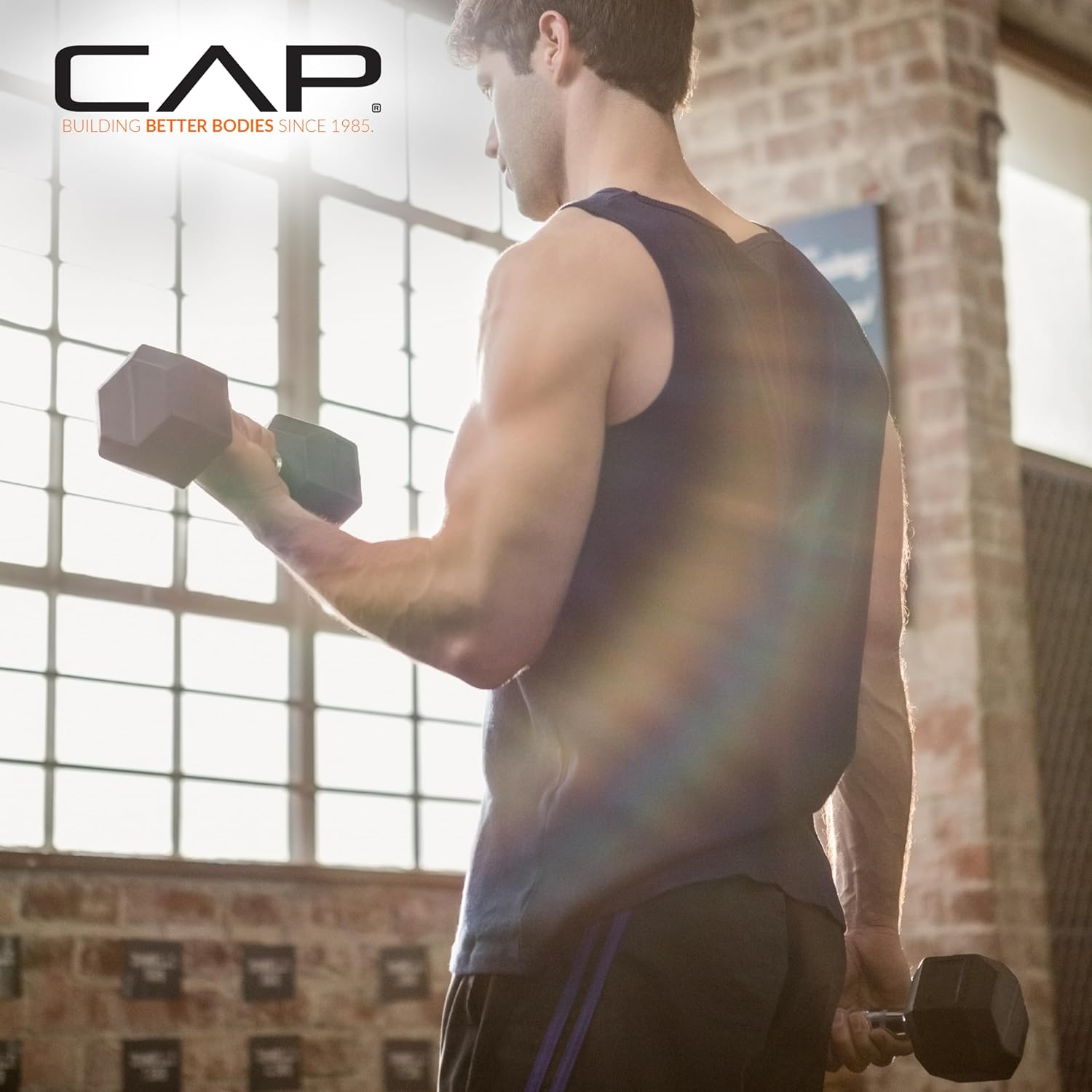 CAP Barbell Coated Hex Dumbbell Weight | Multiple Options