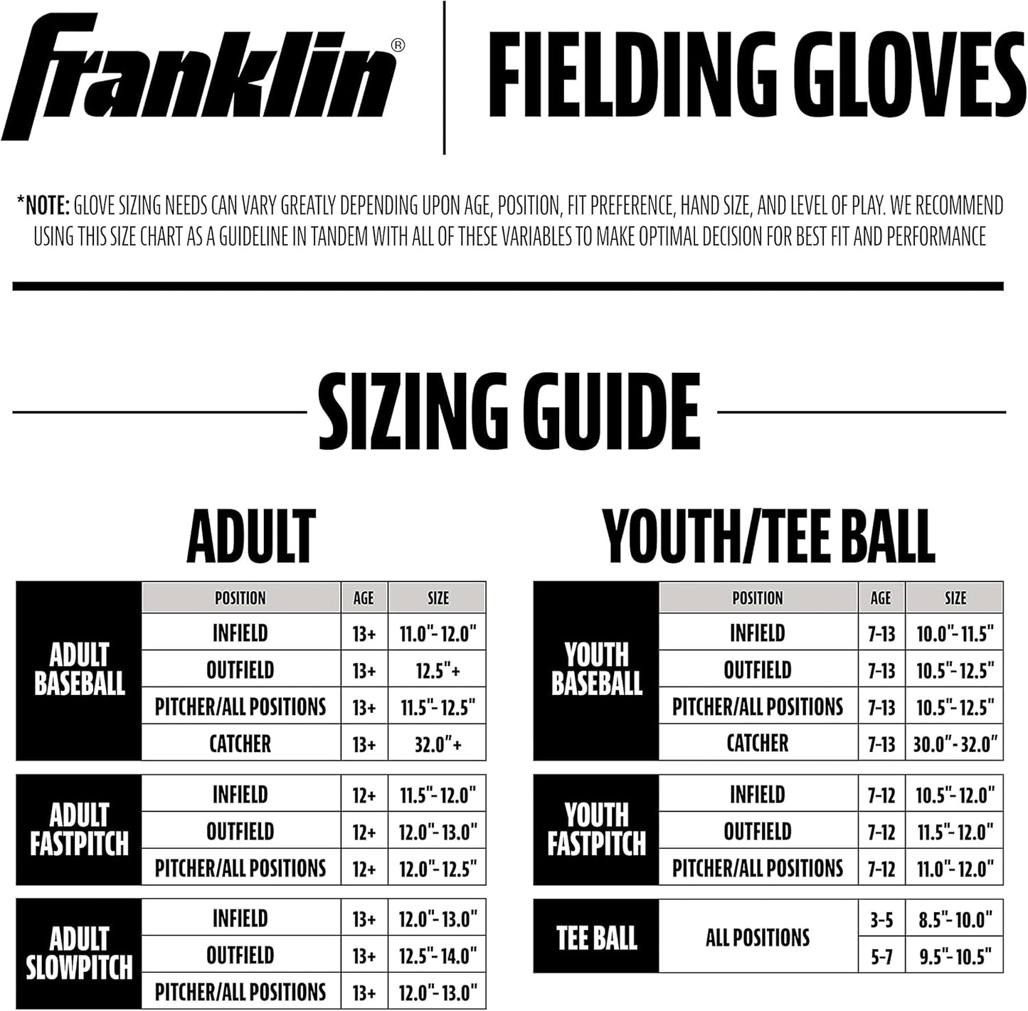 Franklin Sports Teeball Glove - Left and Right Handed Youth Fielding Glove - Neo-Grip - Synthetic Leather Baseball Glove - 9.0 Inch - Ready To Play Glove with Ball