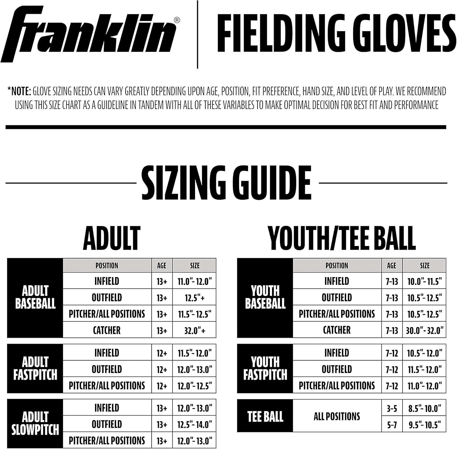 Franklin Sports Teeball Glove - Left and Right Handed Youth Fielding Glove - Neo-Grip - Synthetic Leather Baseball Glove - 9.0 Inch - Ready To Play Glove with Ball