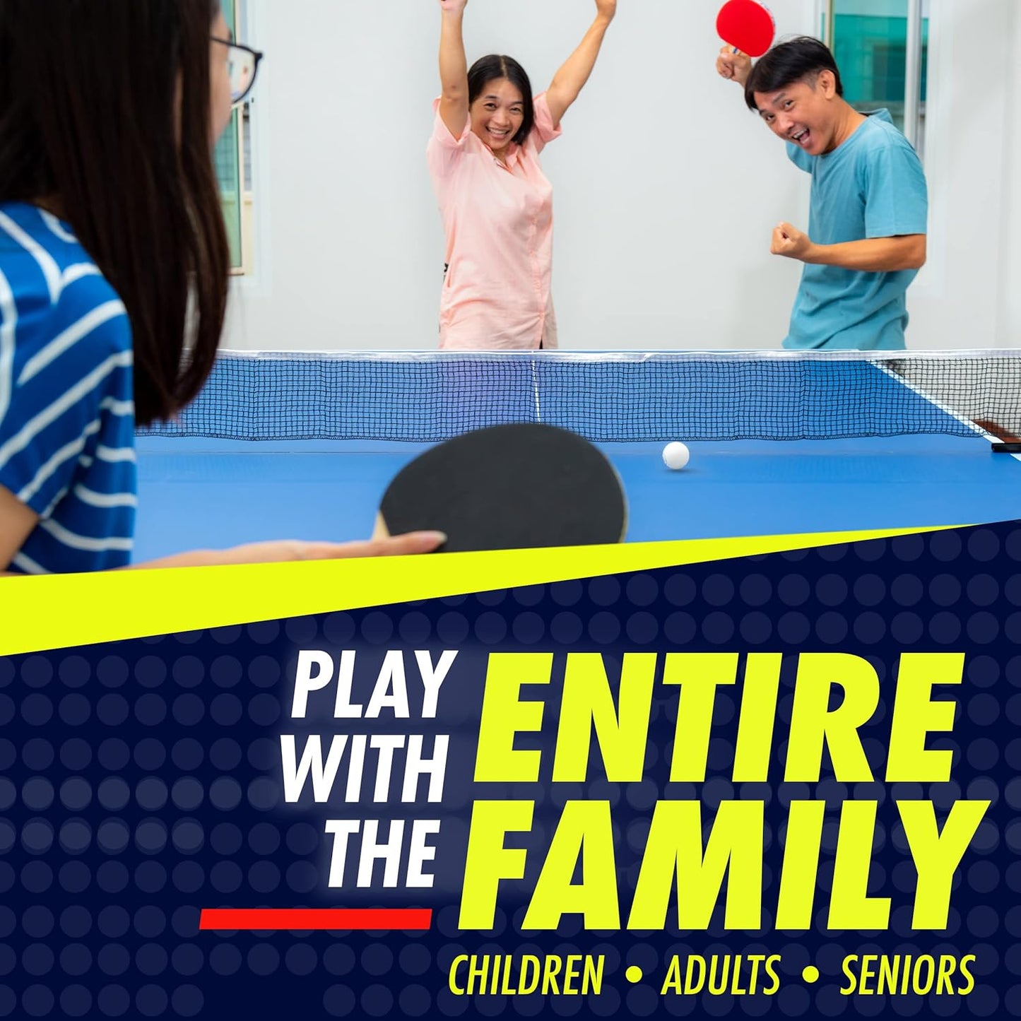 NIBIRU SPORT Professional Ping Pong Paddle Set - Table Tennis Paddles Set with Retractable Net, Balls, and Carry Bag/Storage Case - Table Tennis Equipment & Ping Pong Accessories