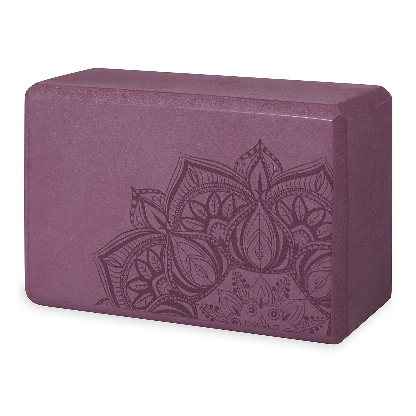 Gaiam Yoga Block - Supportive Latex-Free Eva Foam - Soft Non-Slip Surface with Beveled Edges for Yoga, Pilates, Meditation - Yoga Accessories for Stability, Balance, Deepen Stretches