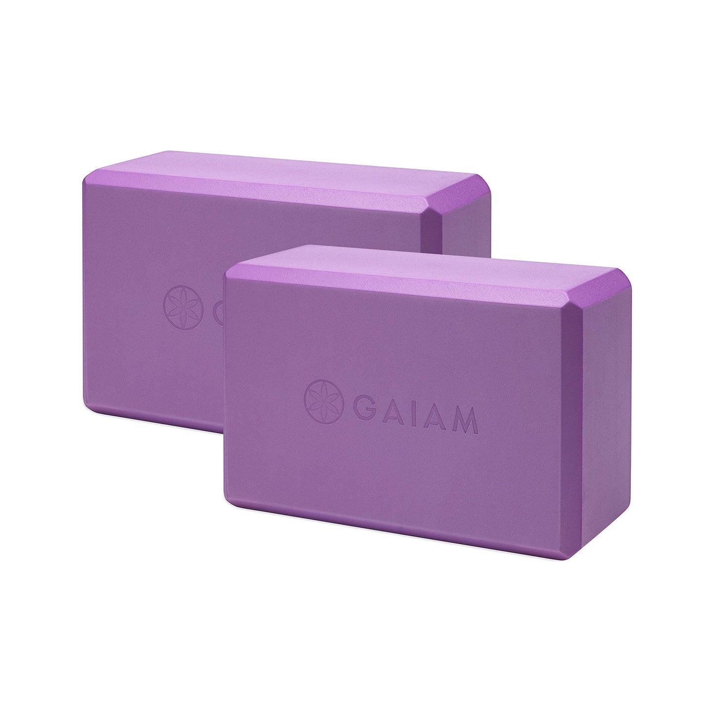 Gaiam Yoga Block - Supportive Latex-Free Eva Foam - Soft Non-Slip Surface with Beveled Edges for Yoga, Pilates, Meditation - Yoga Accessories for Stability, Balance, Deepen Stretches