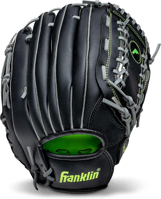 Franklin Sports Baseball + Softball Gloves - Field Master Adult + Youth Baseball + Softball Gloves - Right Hand + Left Hand Gloves - Infield + Outfield Mitts - Multiple Sizes + Colors