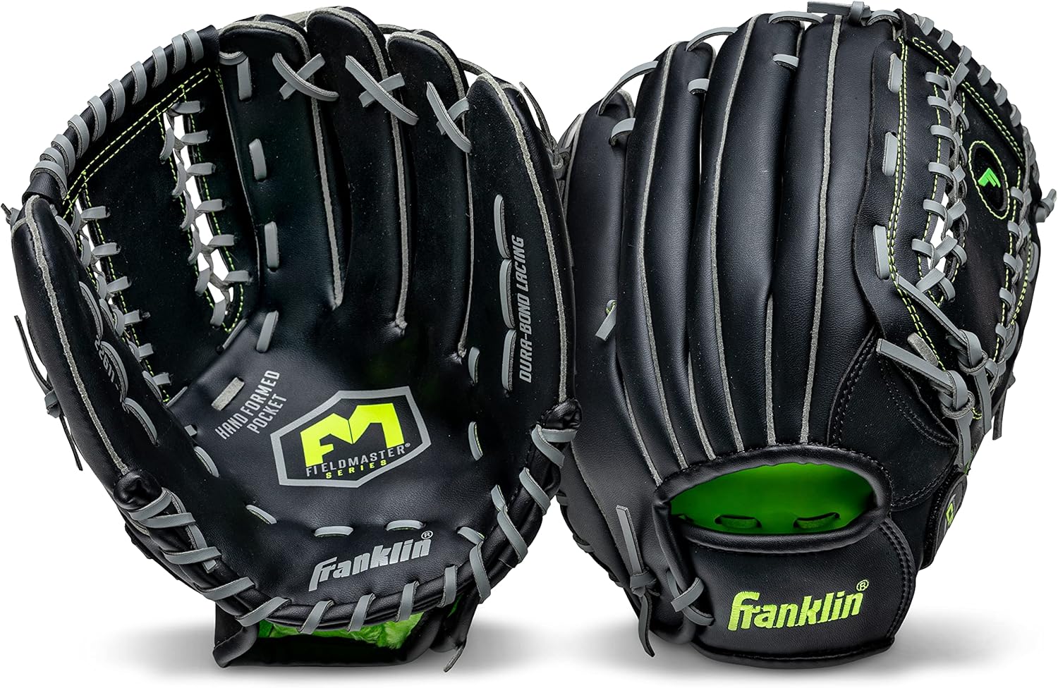 Franklin Sports Baseball + Softball Gloves - Field Master Adult + Youth Baseball + Softball Gloves - Right Hand + Left Hand Gloves - Infield + Outfield Mitts - Multiple Sizes + Colors